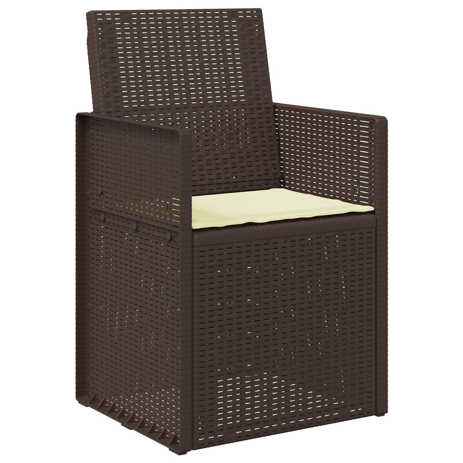Jastučići za sjedenje 2 pcs Krema 47 x 36 x 2 cm Poliester