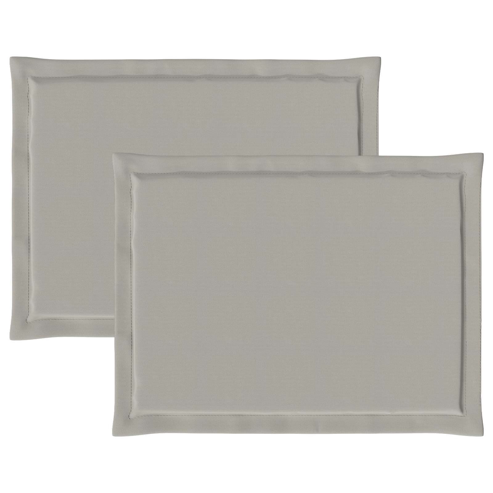 Jastučići za sjedenje 2 pcs Svjetlosiva 47 x 36 x 2 cm