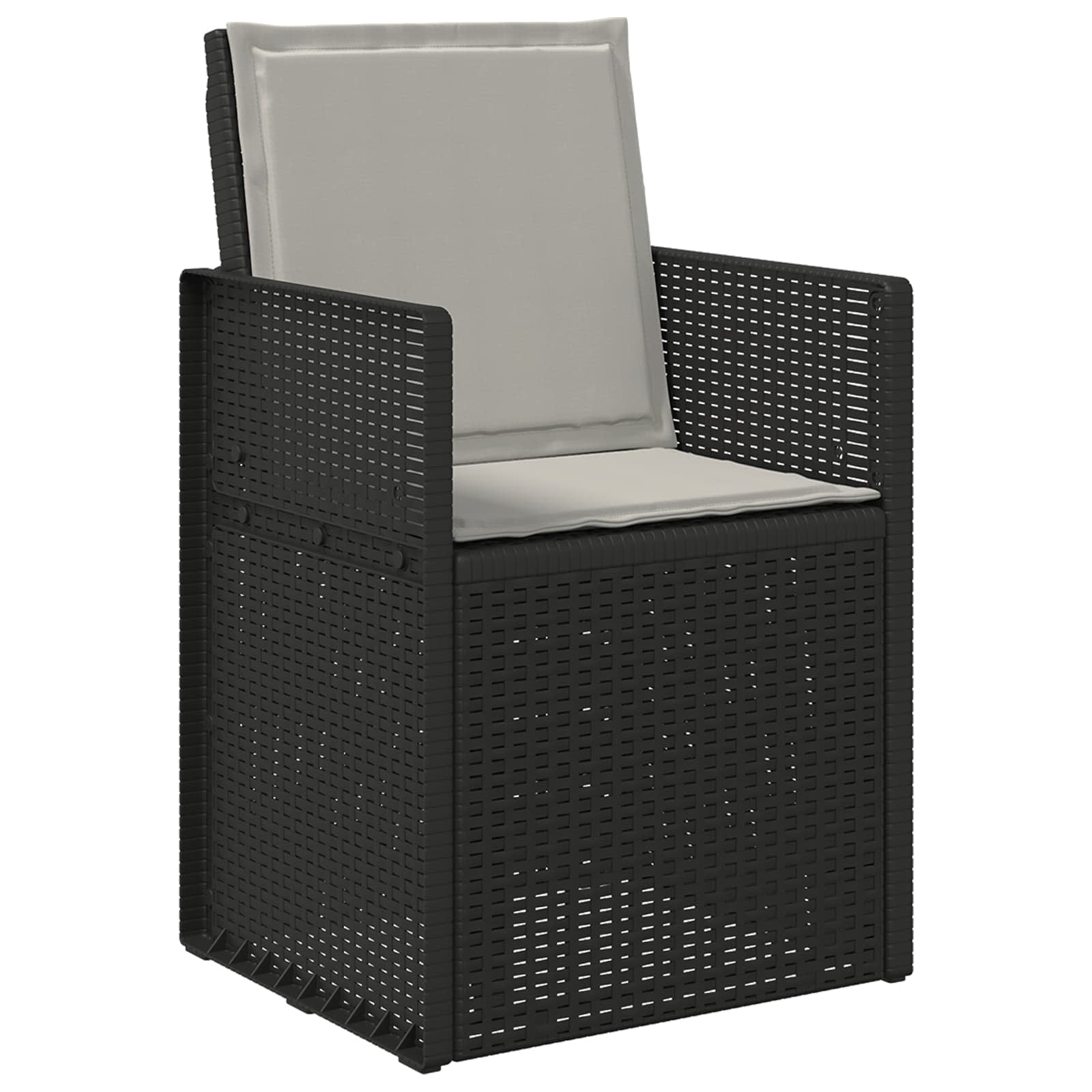Jastučići za sjedenje i leđa 4 pcs Svjetlosiva 47 x 45 x 2 cm