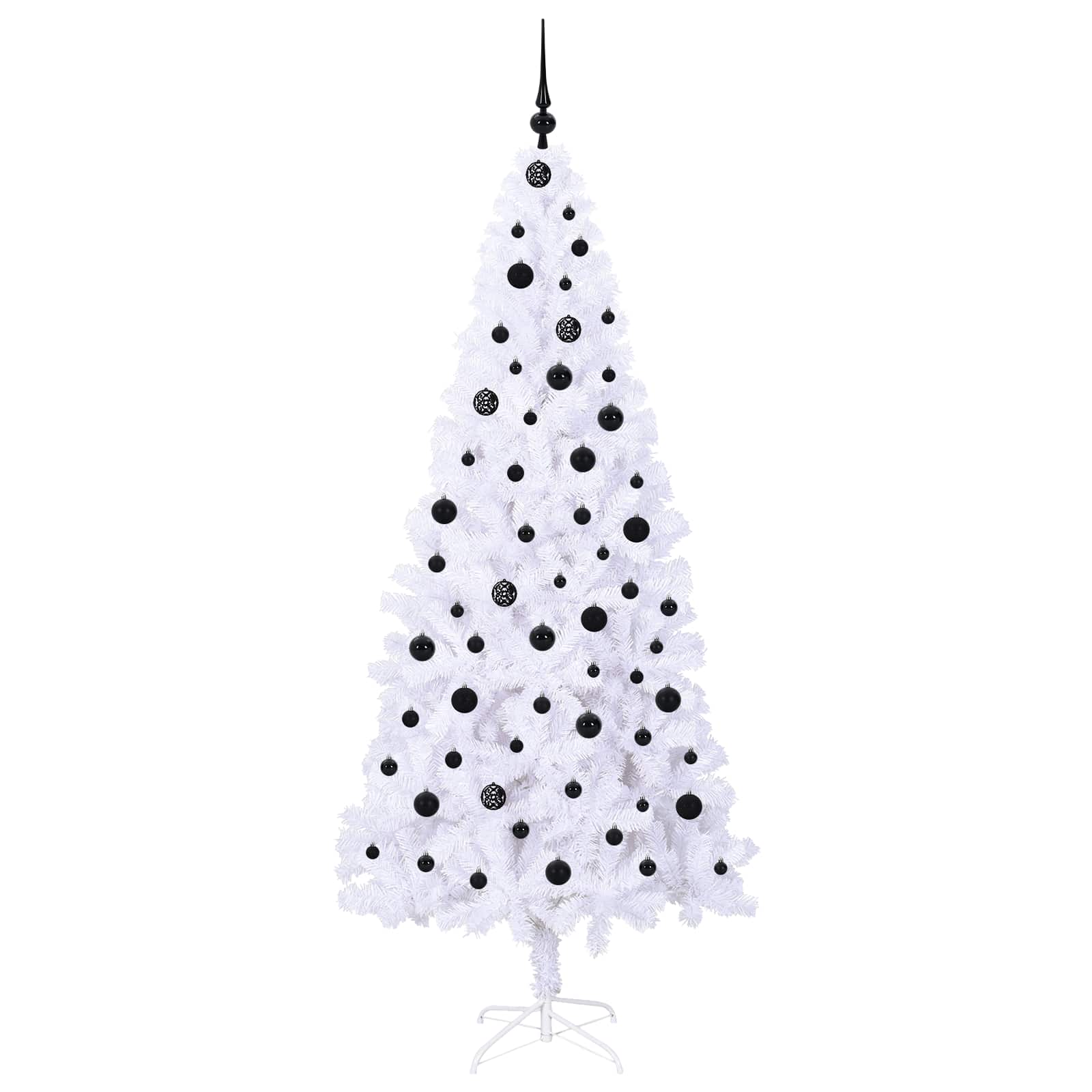 Umjetno božićno drvce s stalakom Bijelo 210 cm PVC i čelik