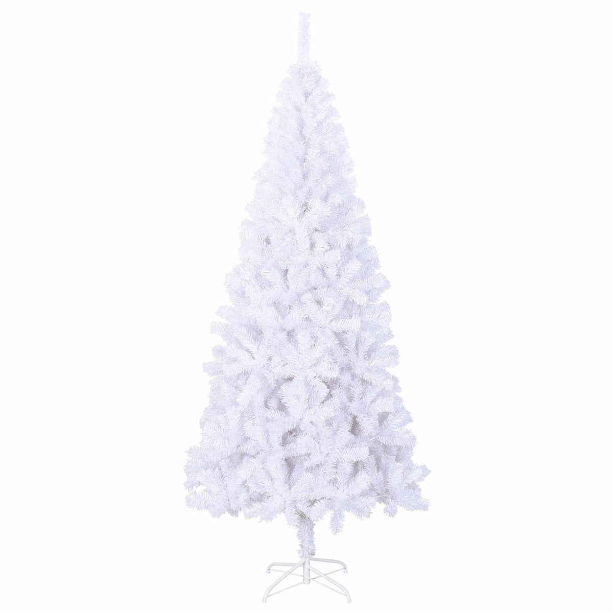Umjetno božićno drvce s stalakom Bijelo 240 cm PVC i čelik