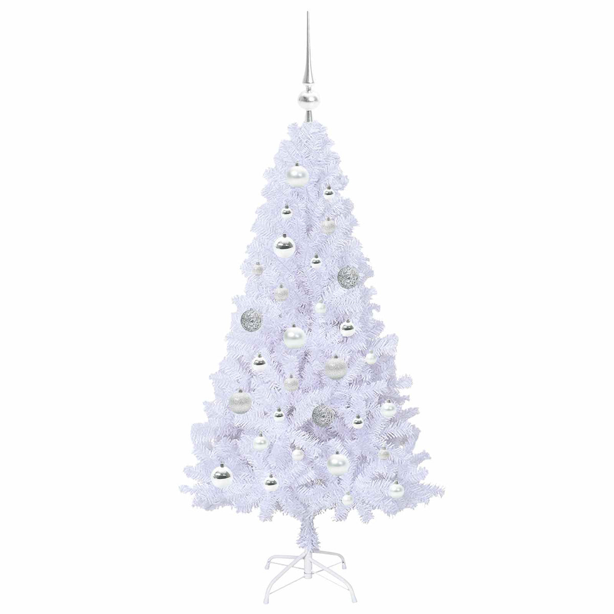 Umjetno božićno drvce Bijela 120 cm PVC i čelik