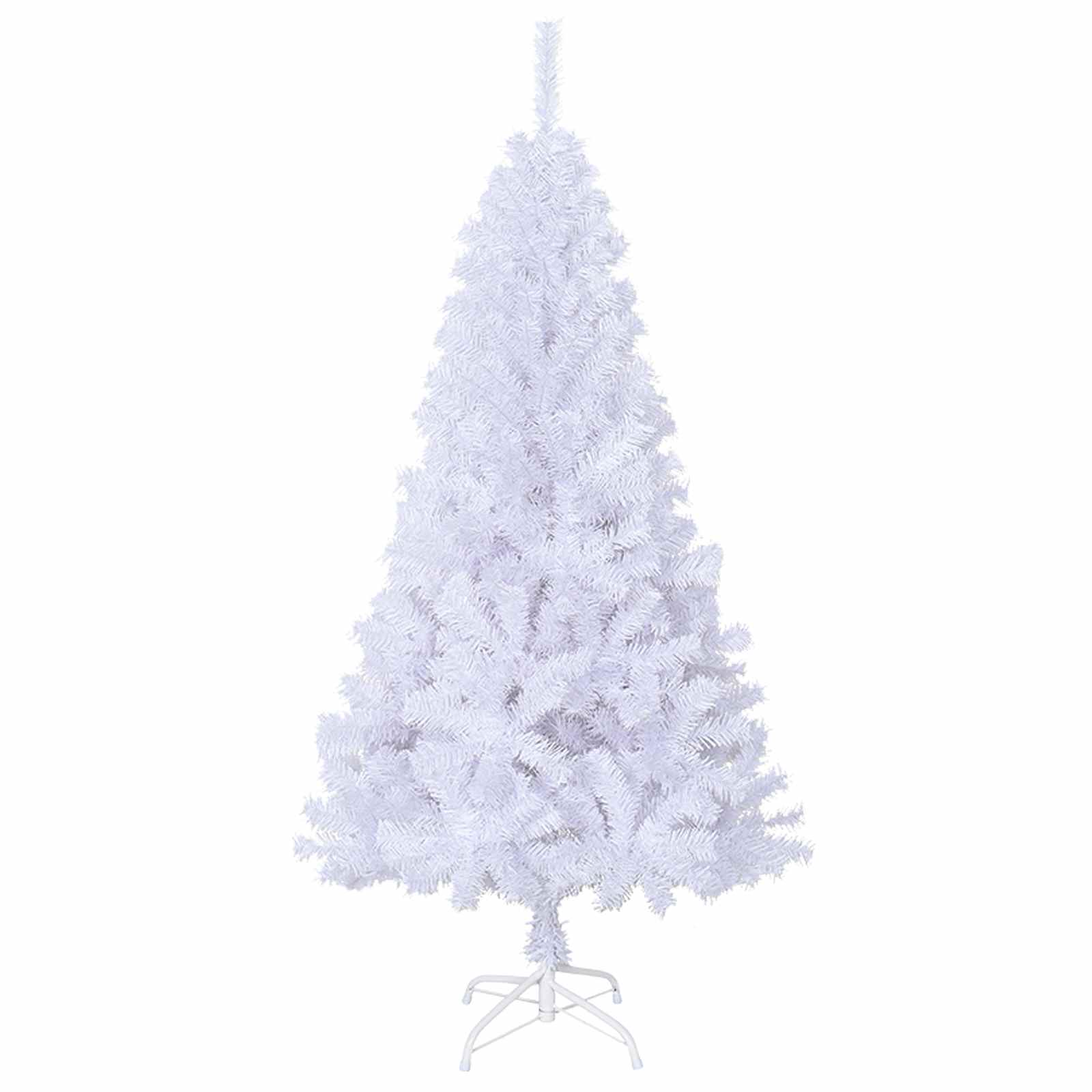Umjetno božićno drvce Bijela 150 cm PVC i čelik