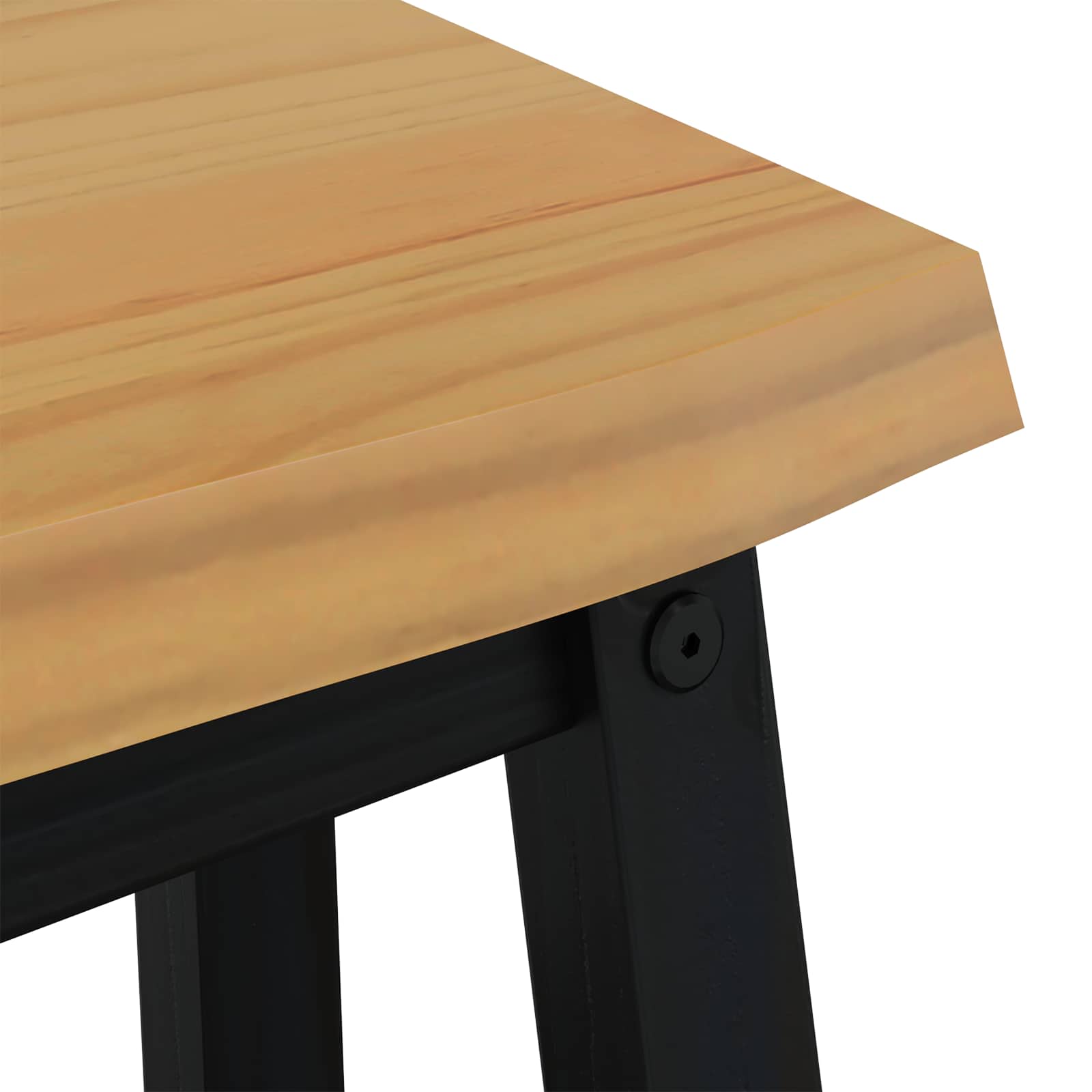 Klupa za blagovanje EKAI Crna 91,5 x 29 x 45,5 cm