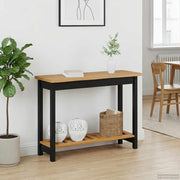 Konzolna stolica EKAI Crna 112 x 35 x 76 cm Masivna borovina