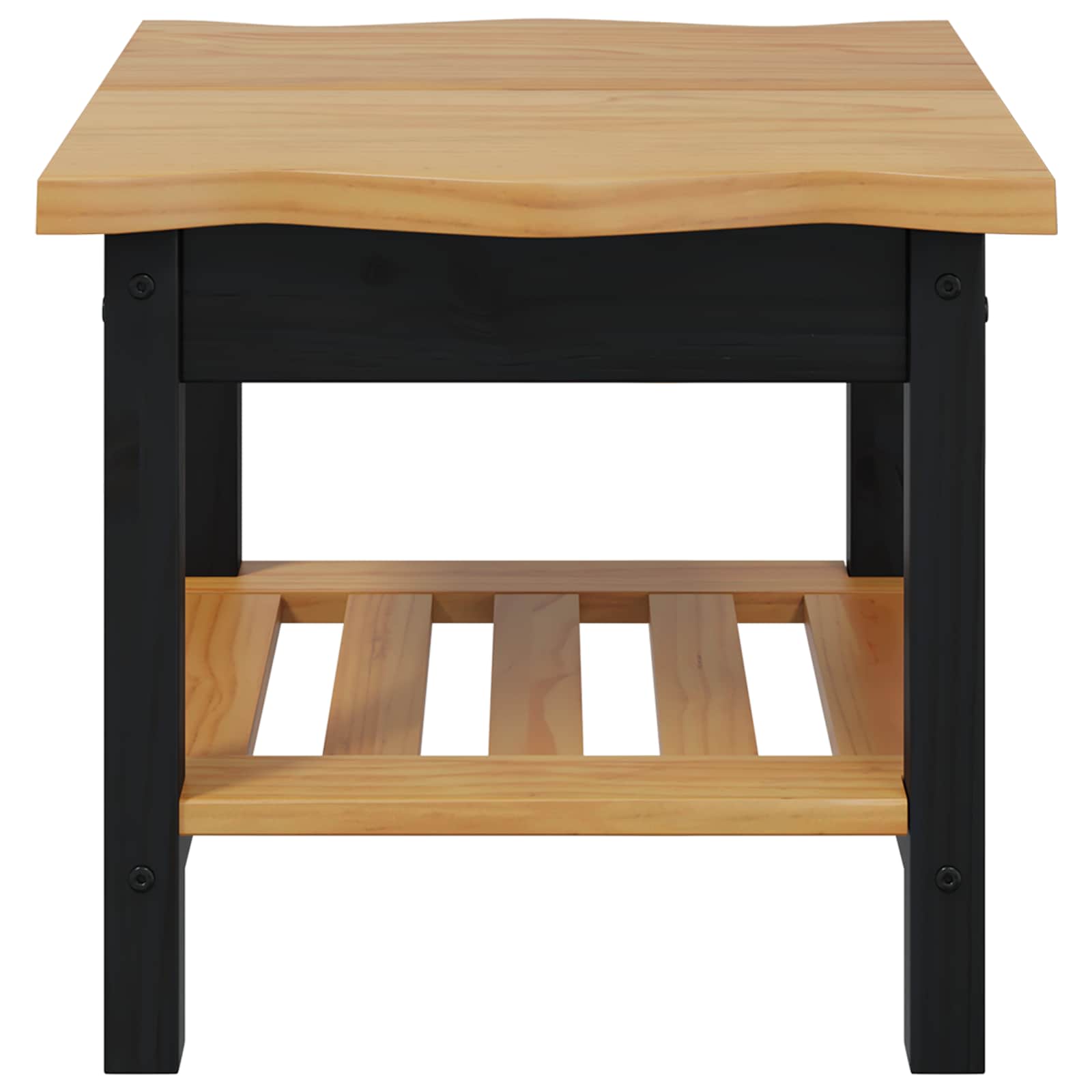 Bocni stol EKAI Crna 50 x 50 x 45,5 cm Masivna borovina