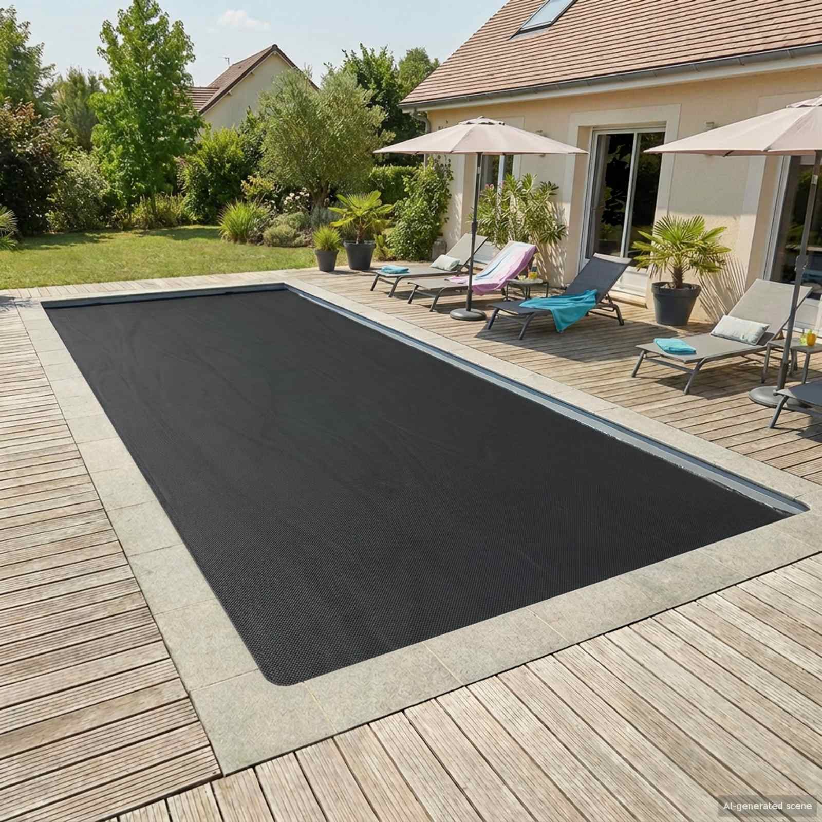 Solarna pokrivača za bazen teške kvalitete 975 x 488 cm 200 μm