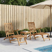 Preklopna palubna stolica 2 pcs Prirodna Čvrsto teak drvo