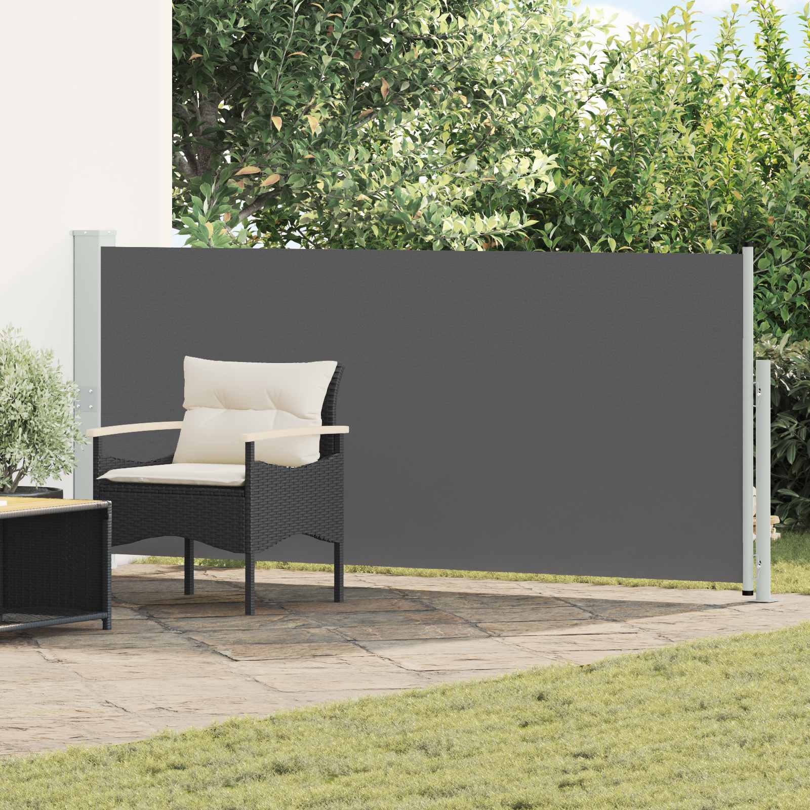 Retraktabilna bočna tende Antracit 300 x 140 cm Poliester