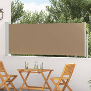 Retraktabilna bočna tende Sivosmeđa 500 x 100 cm Poliester