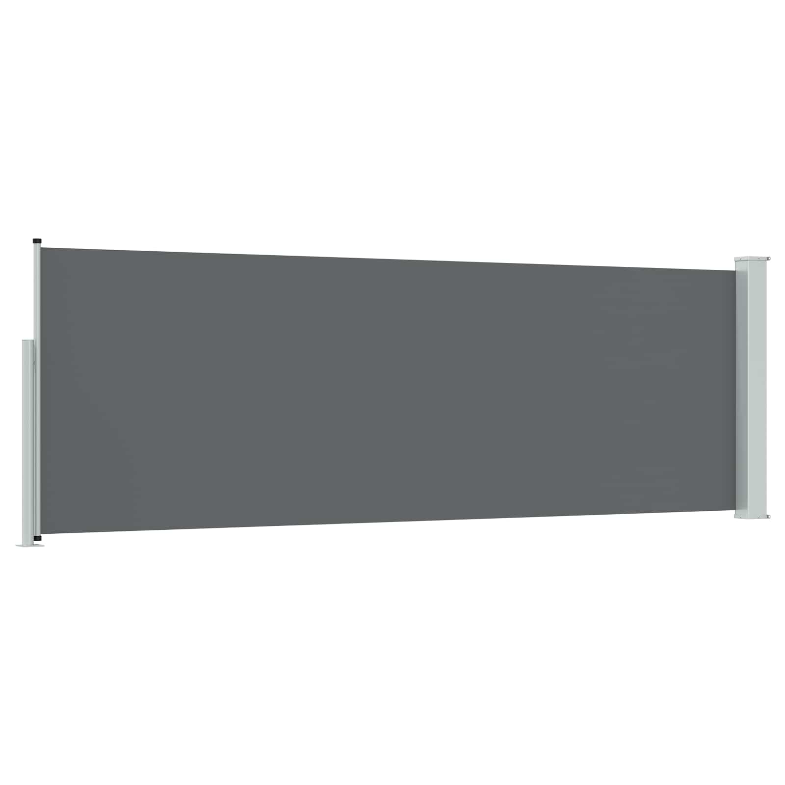 Retraktabilna bočna tende Antracit 500 x 100 cm Poliester