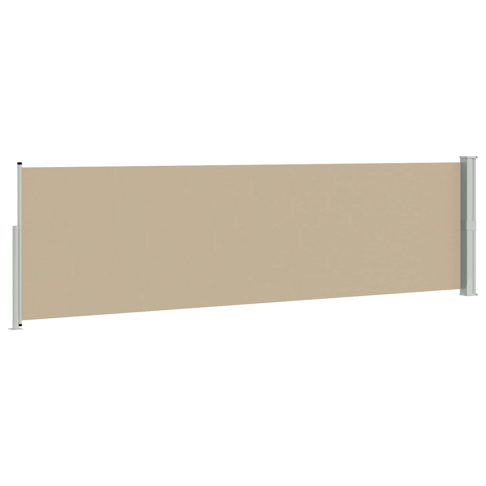 Retraktabilna bočna tende Bež 500 x 160 cm Poliester