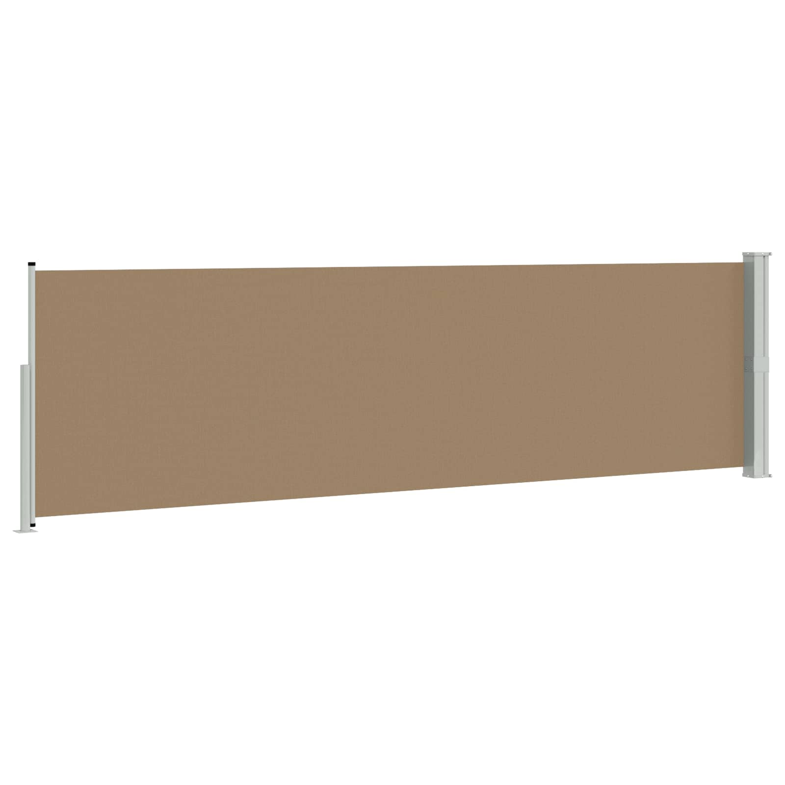 Retraktabilna bočna tende Sivosmeđa 600 x 160 cm Poliester