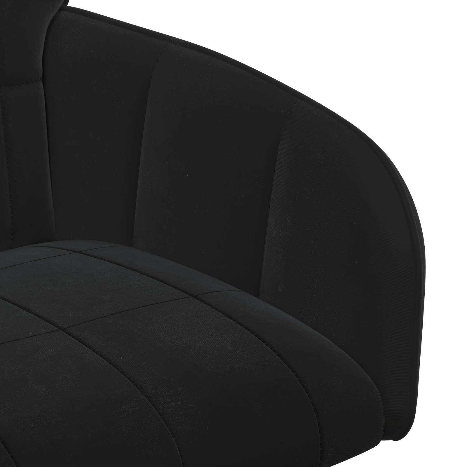 Trpezarijske stolice 4 pcs Baršun Crna 57 x 50 x 85 cm