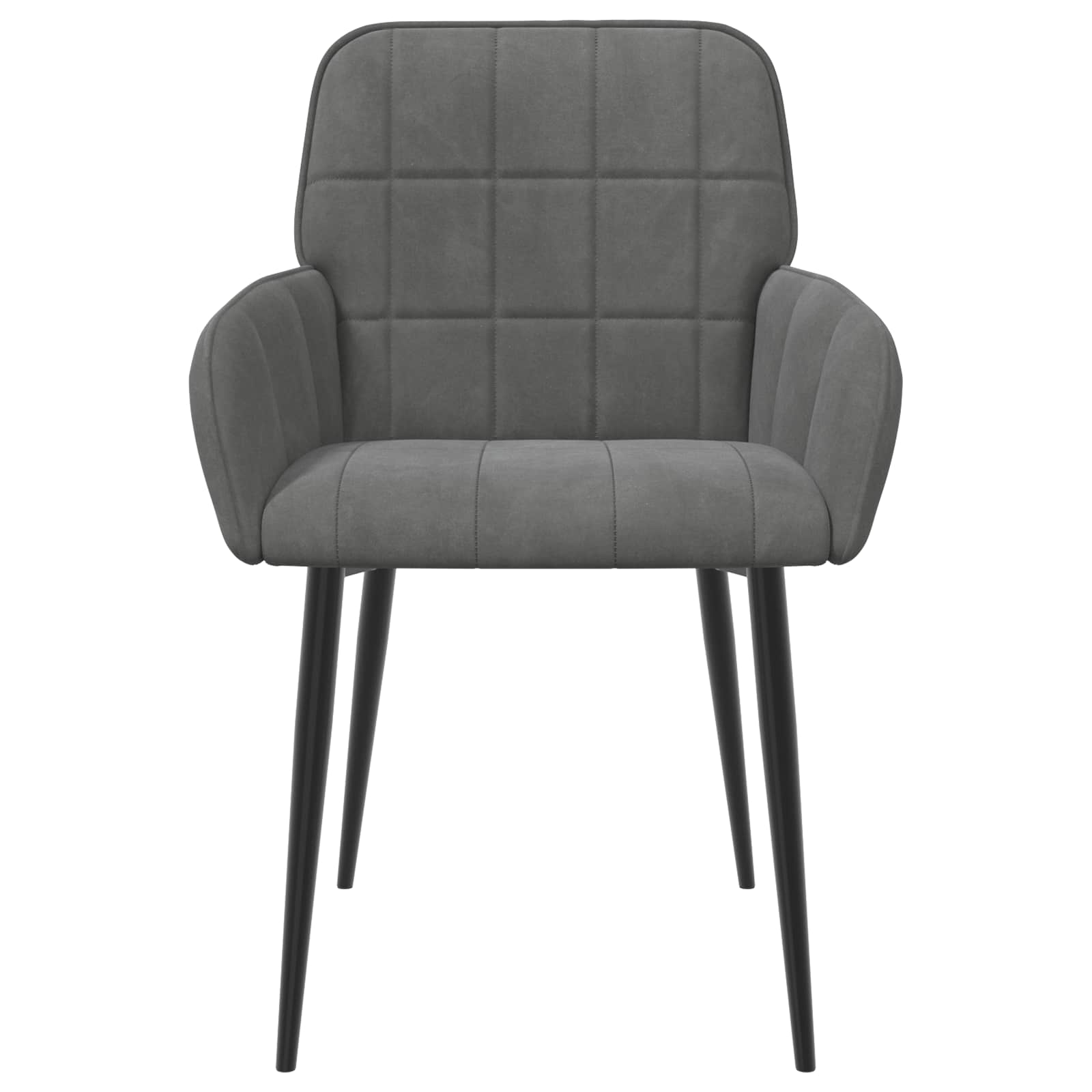 Trpezarijske stolice 6 pcs Baršun Tamnosiva 57 x 50 x 85 cm