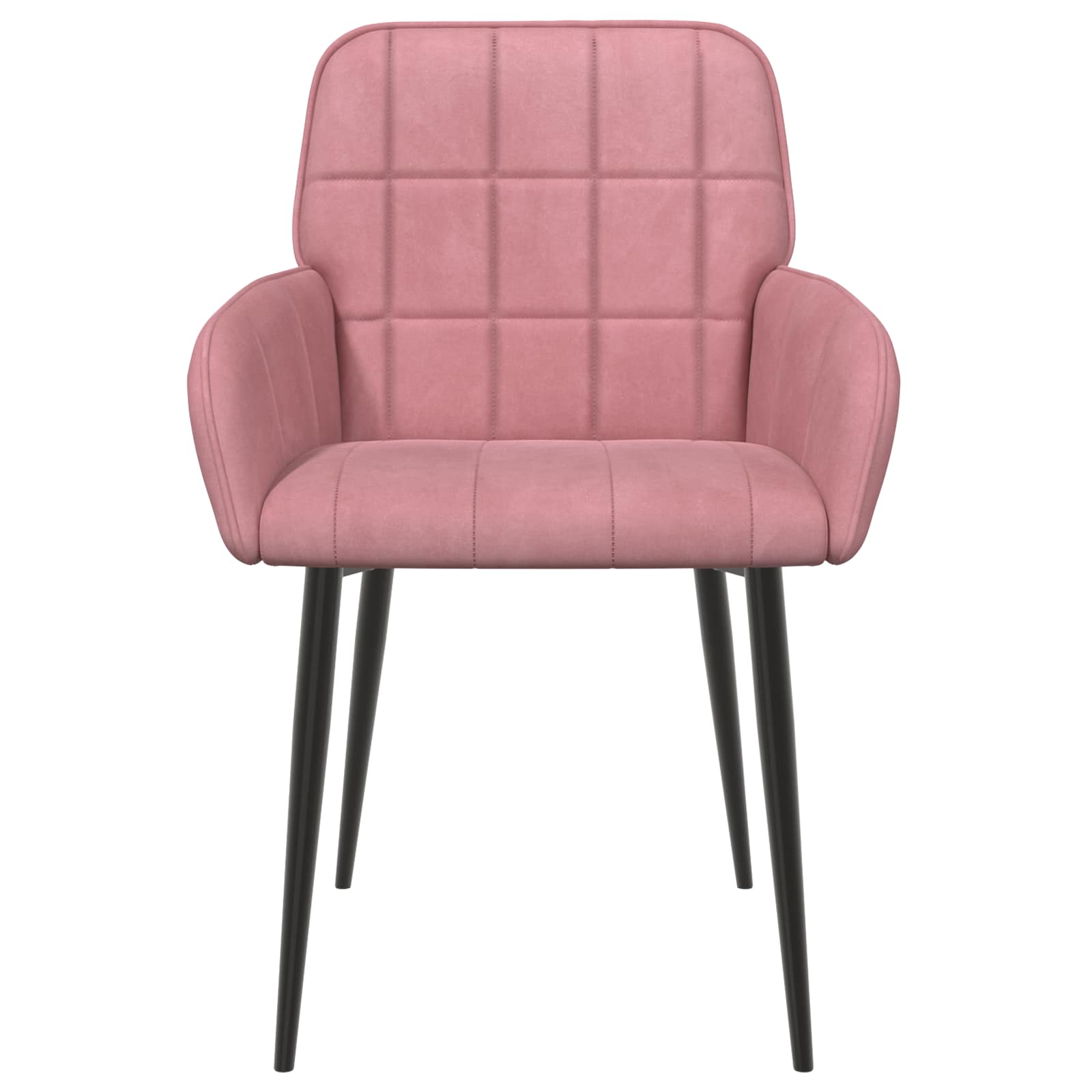 Trpezarijske stolice 6 pcs Baršun Ružičasta 57 x 50 x 85 cm