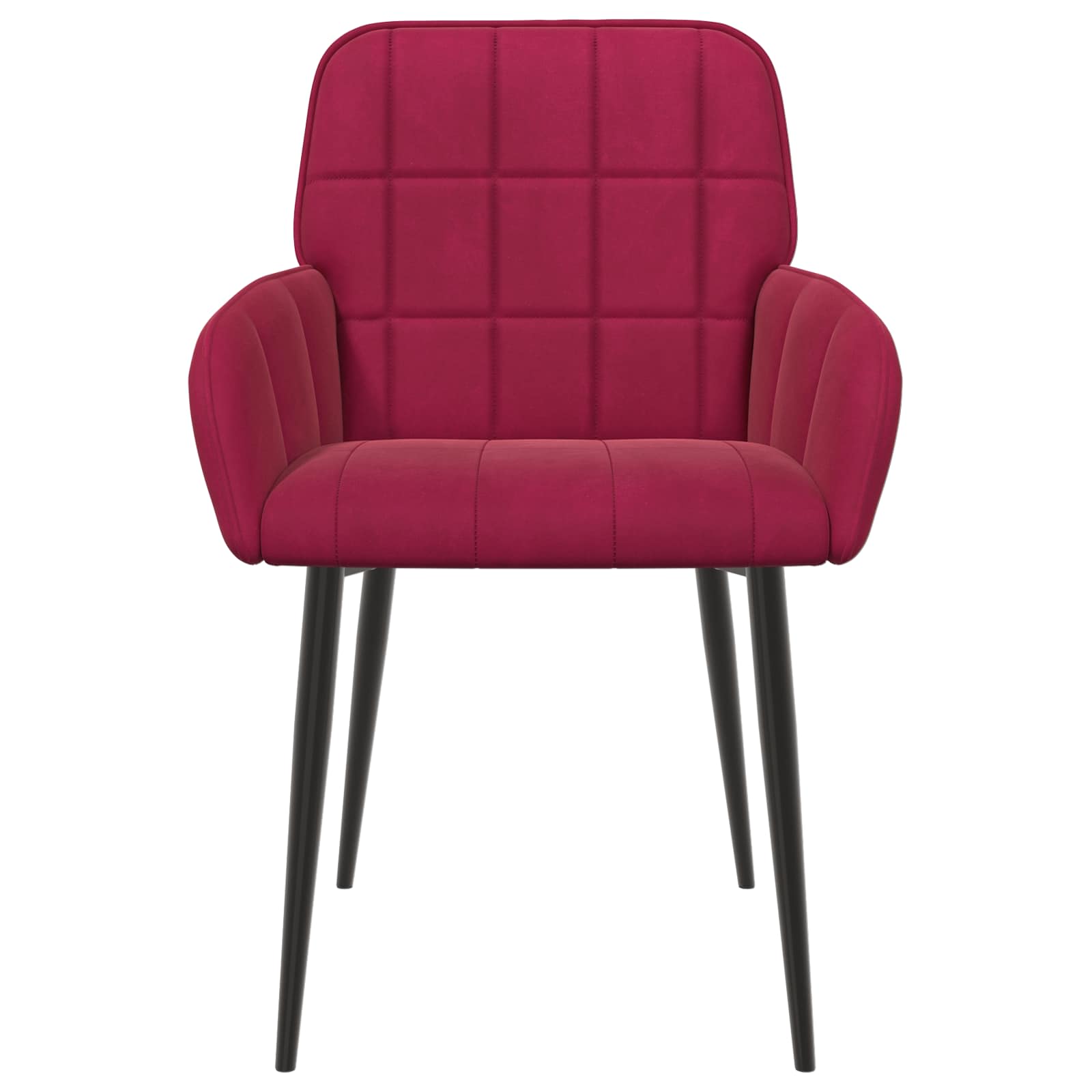 Trpezarijske stolice 6 pcs Baršun Vinska crvena 57 x 50 x 85 cm