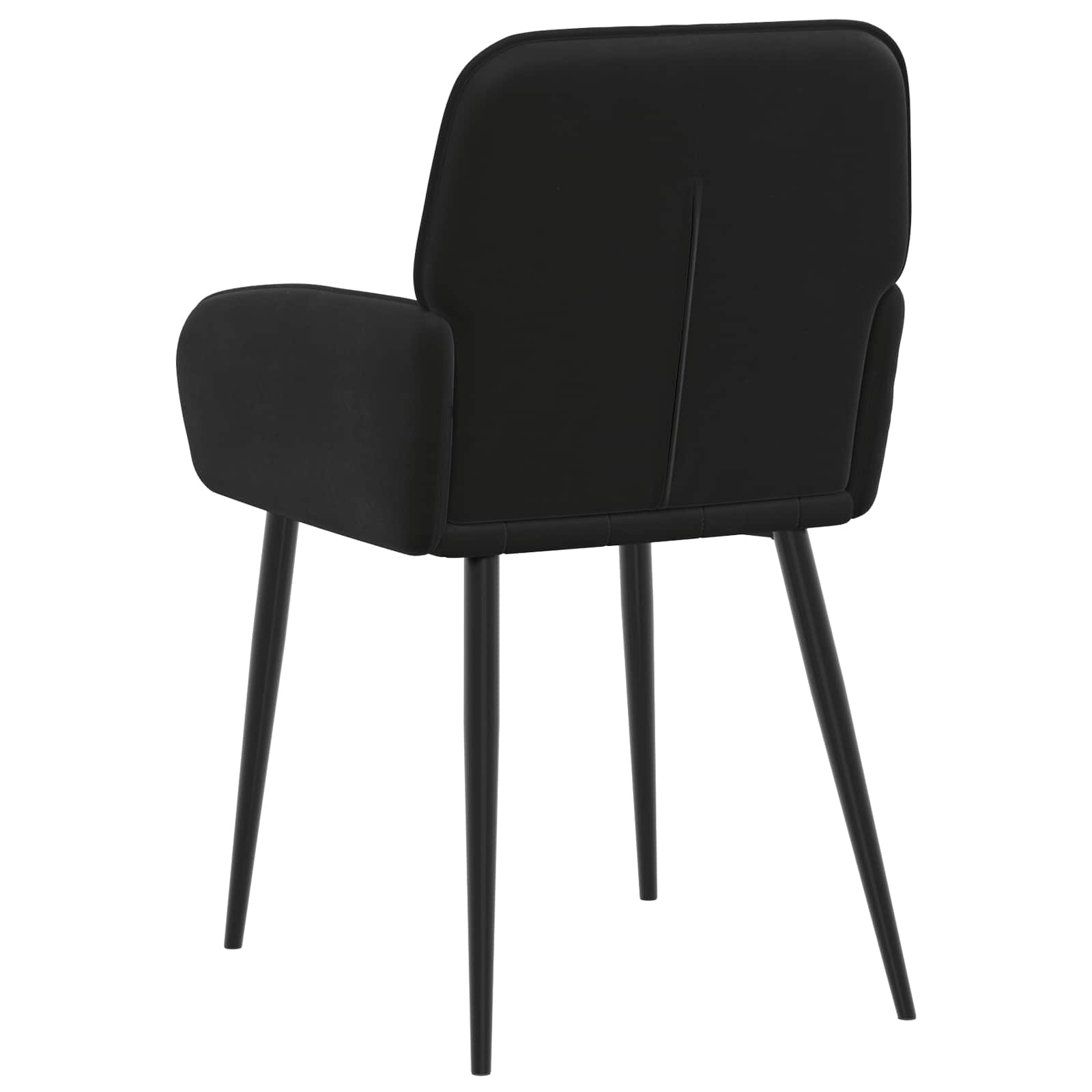 Trpezarijske stolice 6 pcs Baršun Crna 57 x 50 x 85 cm