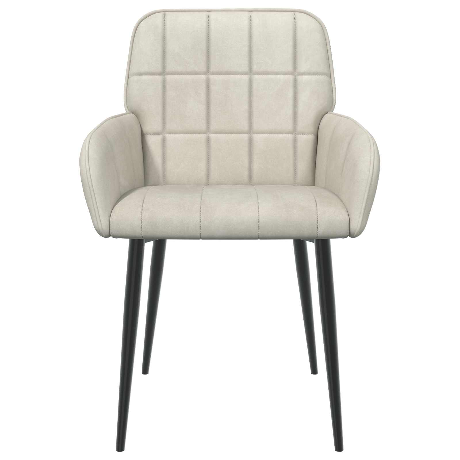 Trpezarijske stolice 6 pcs Baršun Krem 57 x 50 x 85 cm