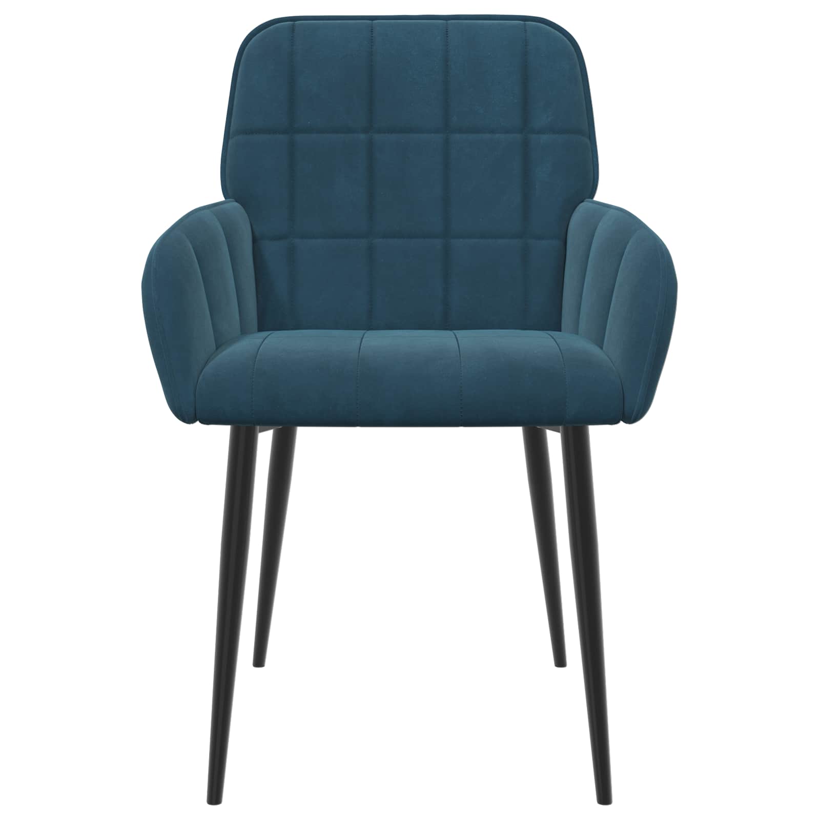 Trpezarijske stolice 6 pcs Baršun Plava 57 x 50 x 85 cm