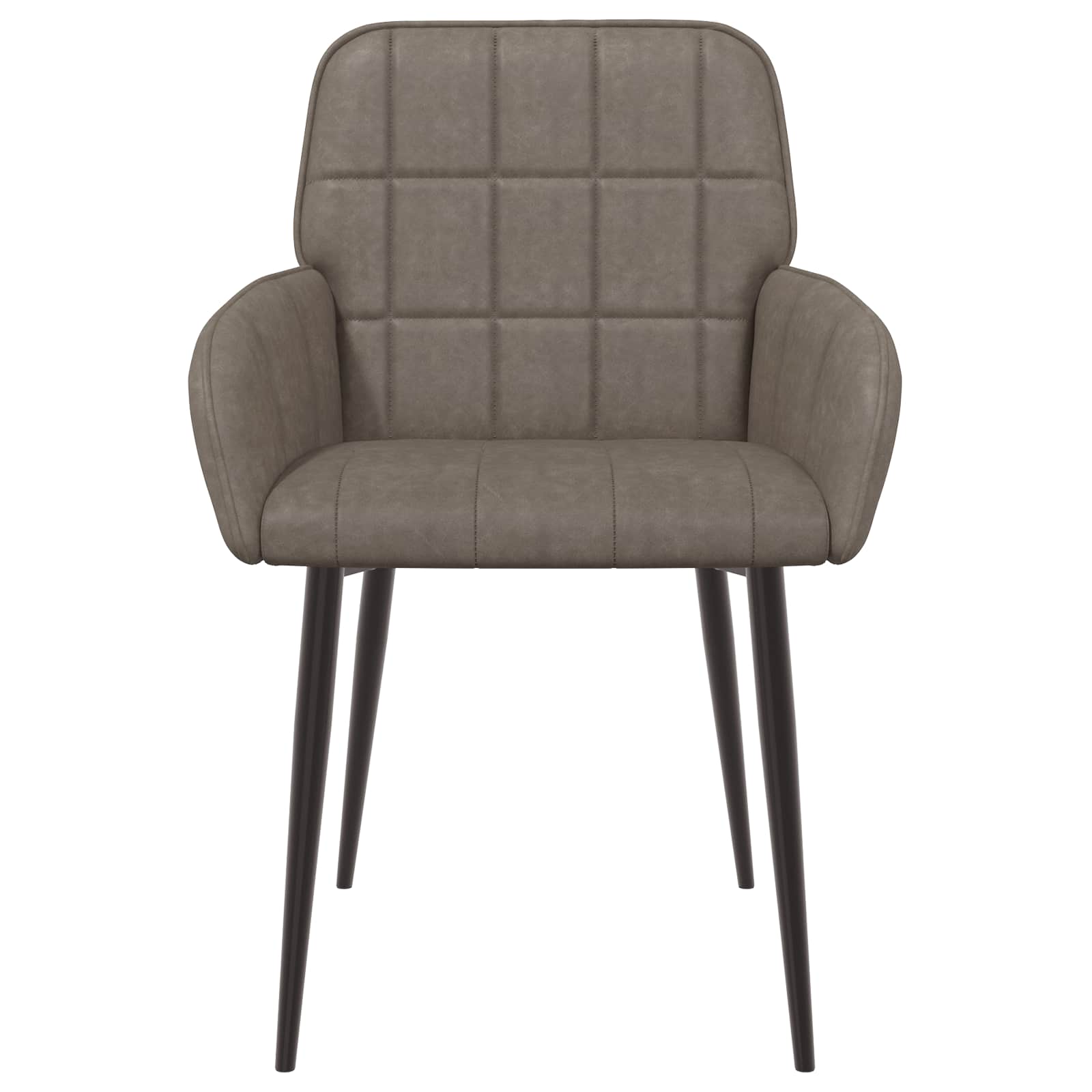 Trpezarijske stolice 6 pcs Umjetna koža Siva 57 x 50 x 85 cm