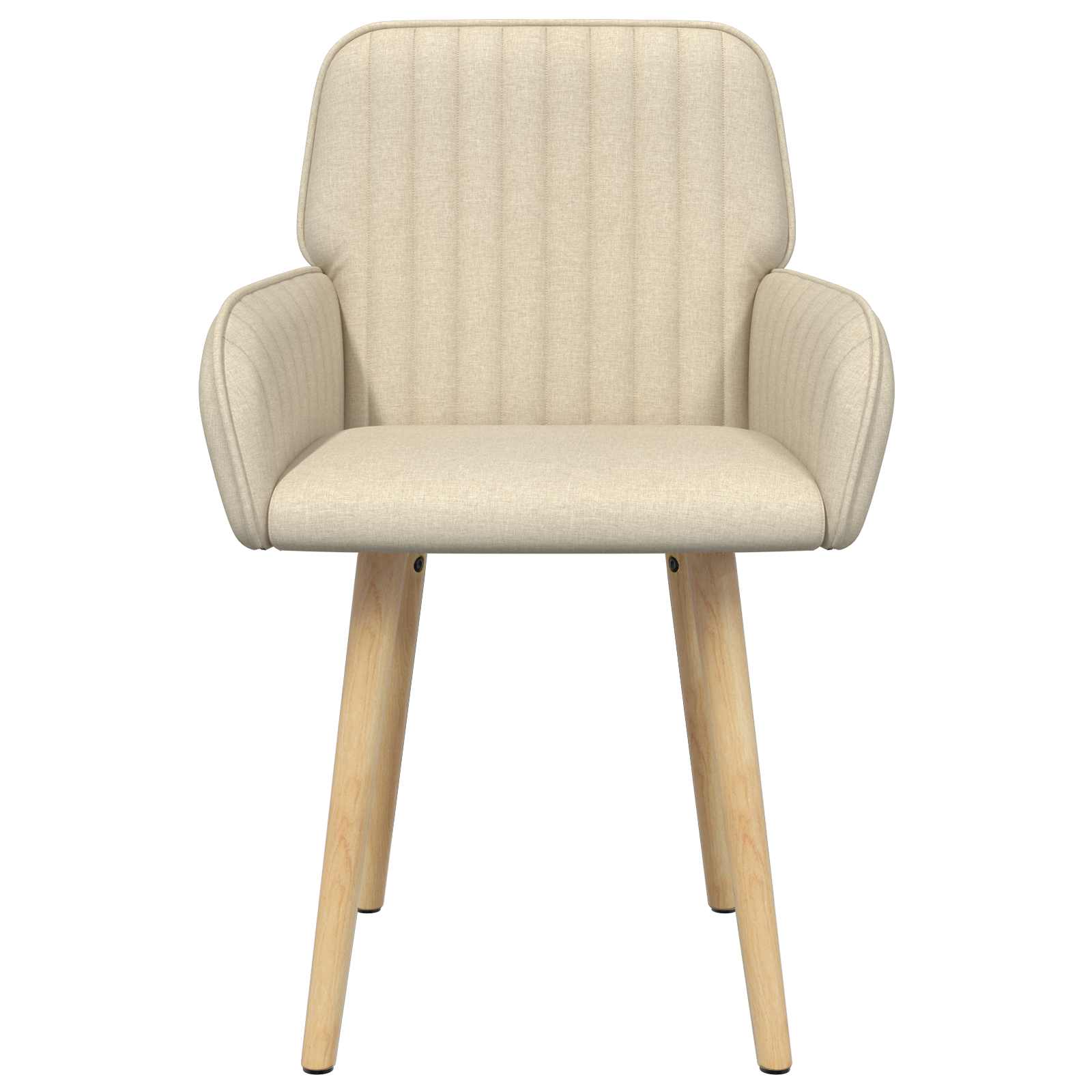 Trpezarijske stolice 6 pcs Tkanina Krem 56,5 x 50 x 87,5 cm