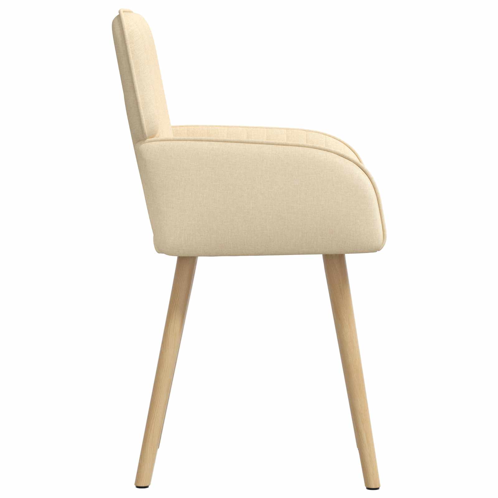 Trpezarijske stolice 6 pcs Tkanina Krem 56,5 x 50 x 87,5 cm