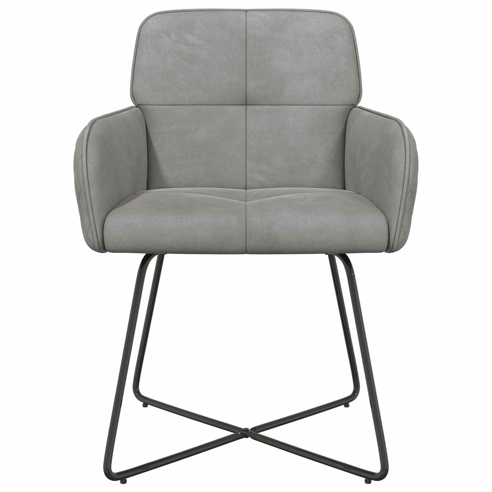 Trpezarijske stolice 4 pcs Baršun Svjetlosiva 59 x 56,5 x 86 cm
