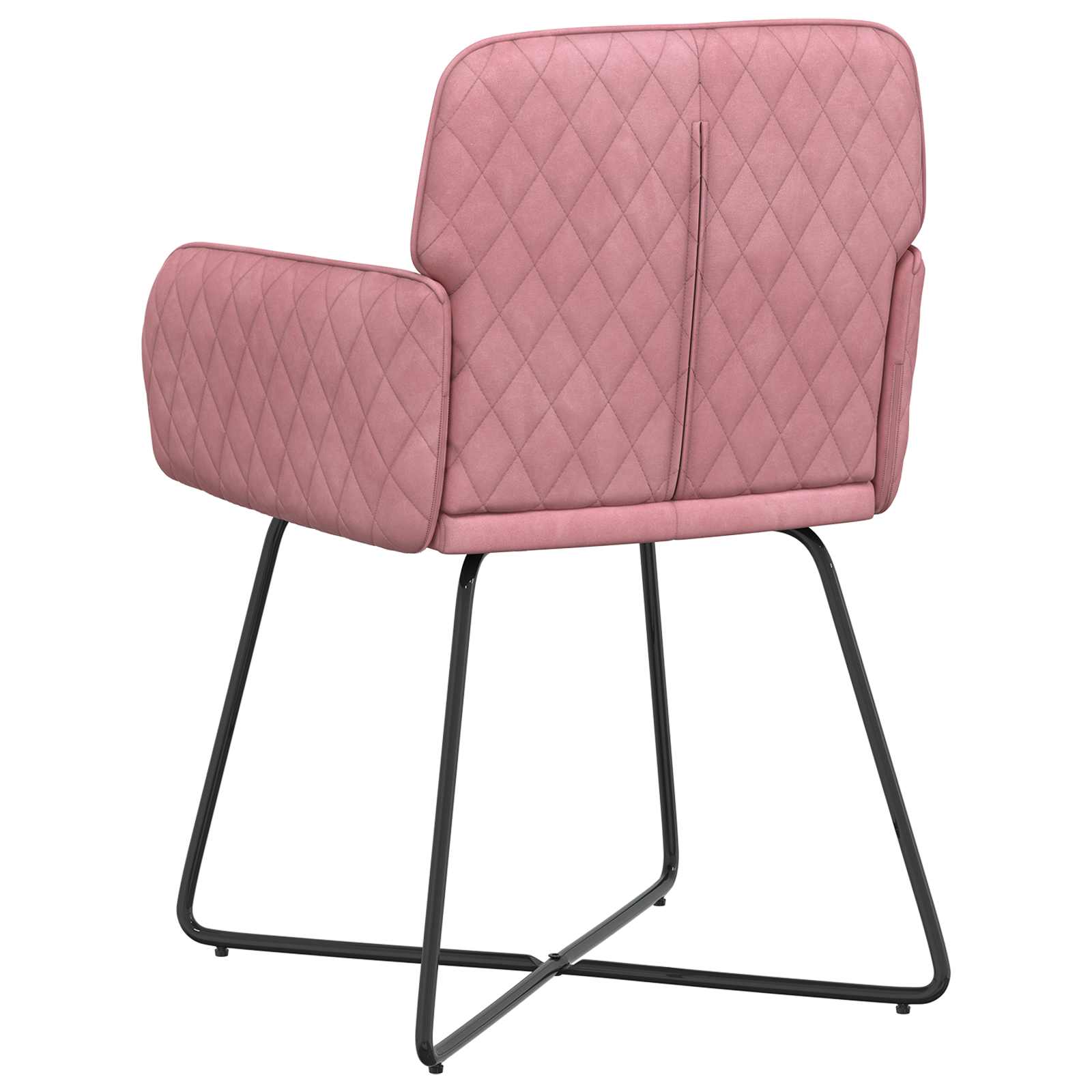 Trpezarijske stolice 4 pcs Baršun Ružičasta 59 x 56,5 x 86 cm