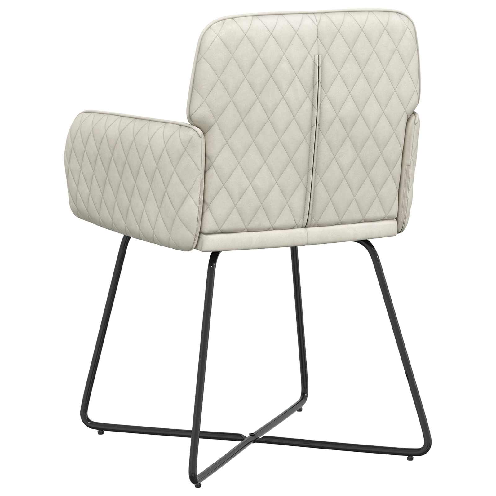Trpezarijske stolice 4 pcs Baršun Krem 59 x 56,5 x 86 cm