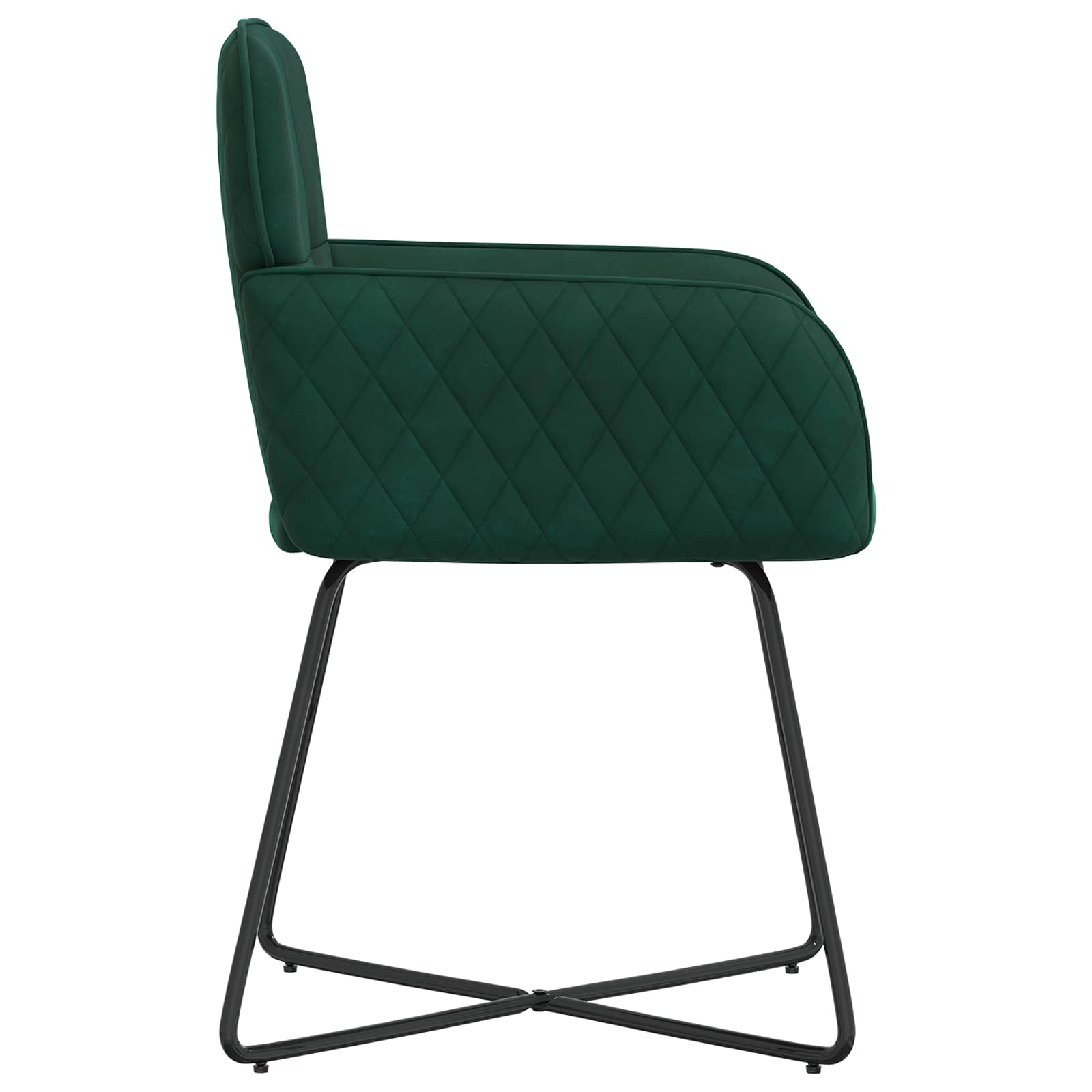 Trpezarijske stolice 6 pcs Baršun Tamnozelena 59 x 56,5 x 86 cm