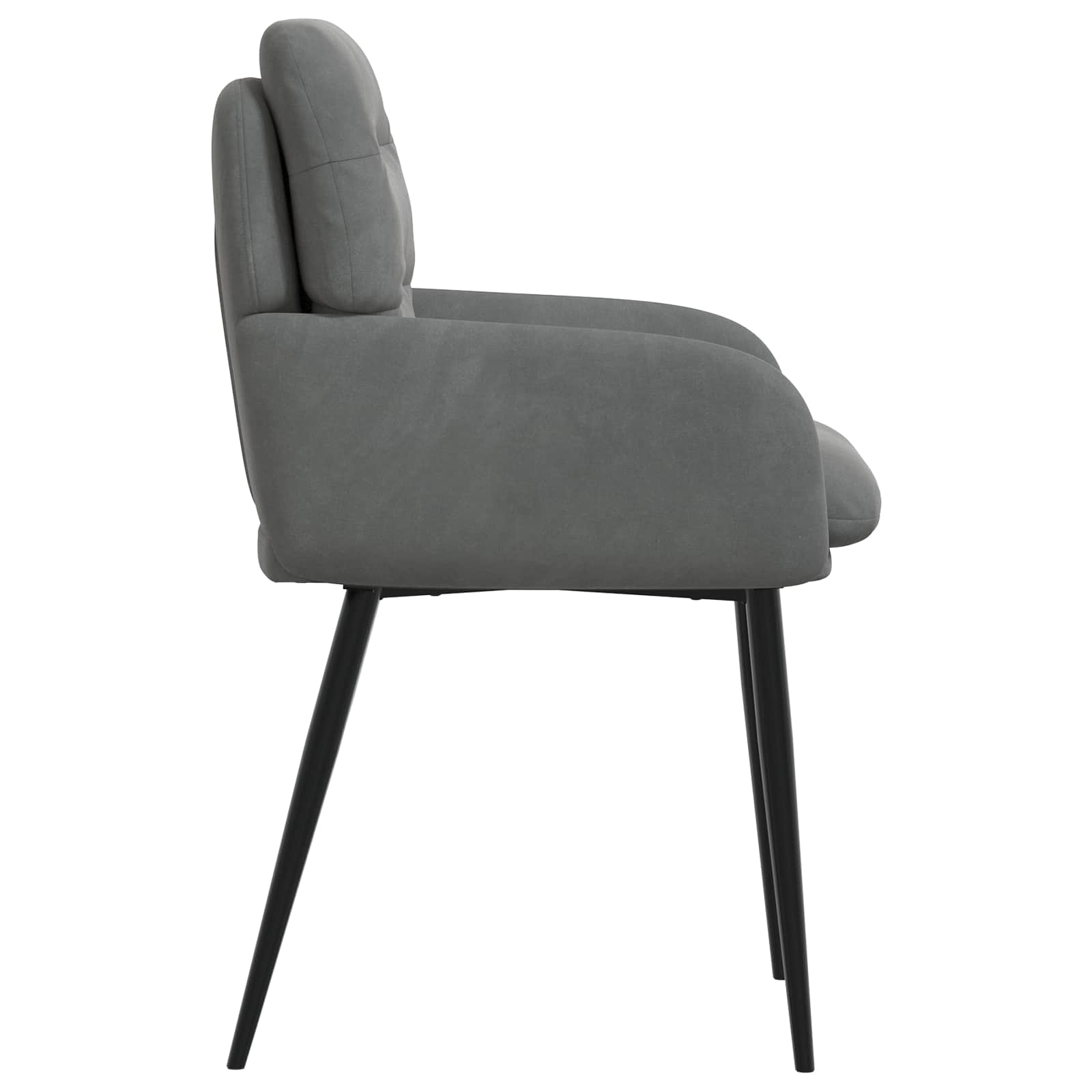 Trpezarijske stolice 4 pcs Baršun Tamnosiva 59 x 59,5 x 90 cm