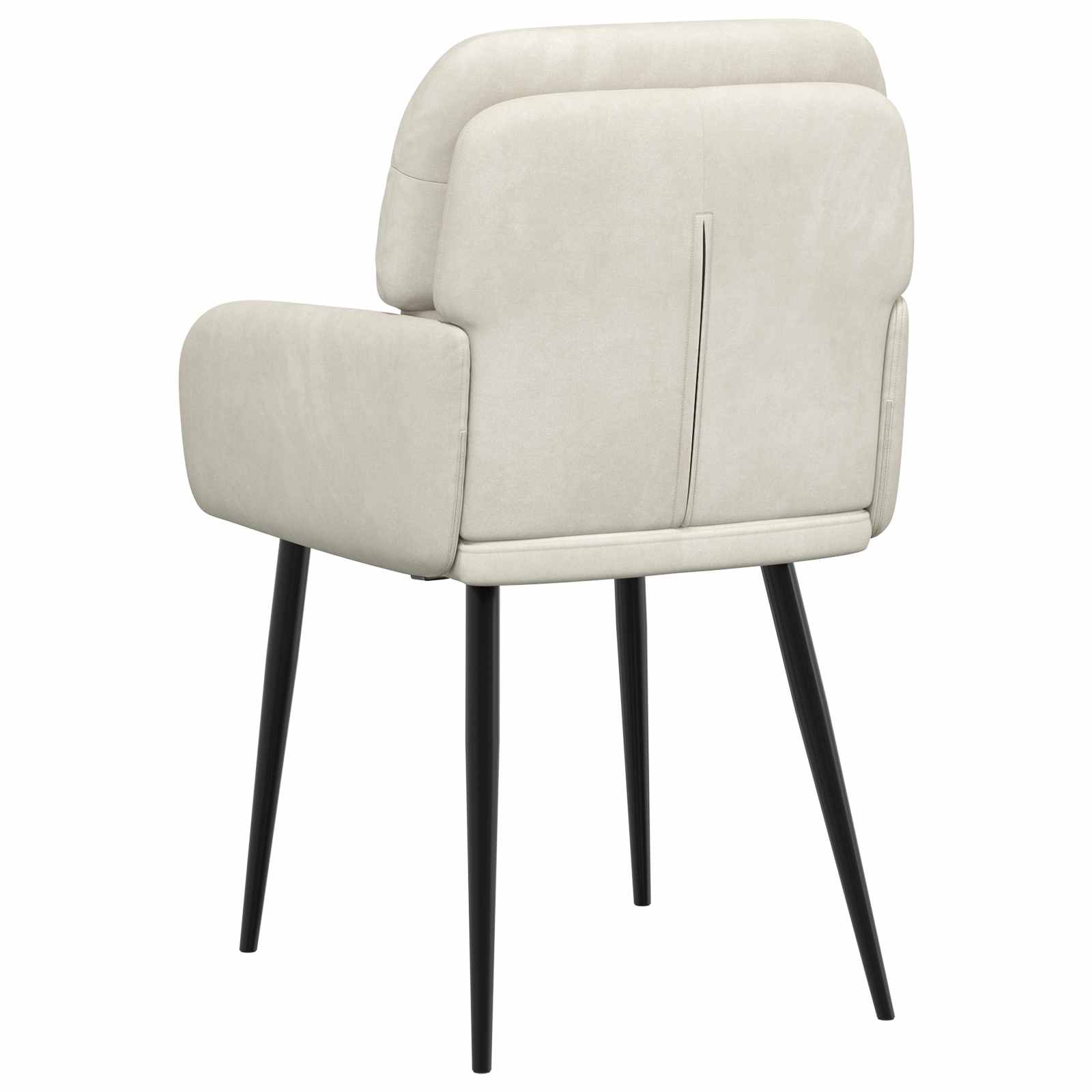 Trpezarijske stolice 4 pcs Baršun Krem 59 x 59,5 x 90 cm