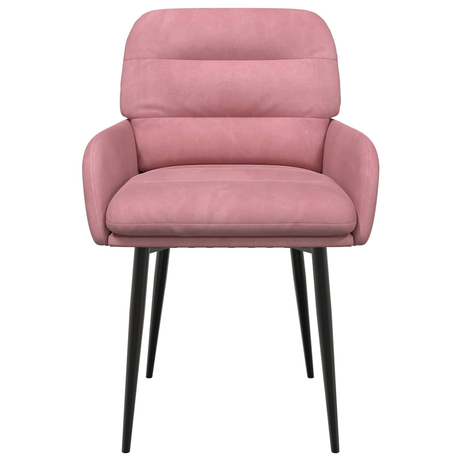 Trpezarijske stolice 6 pcs Baršun Ružičasta 59 x 59,5 x 90 cm