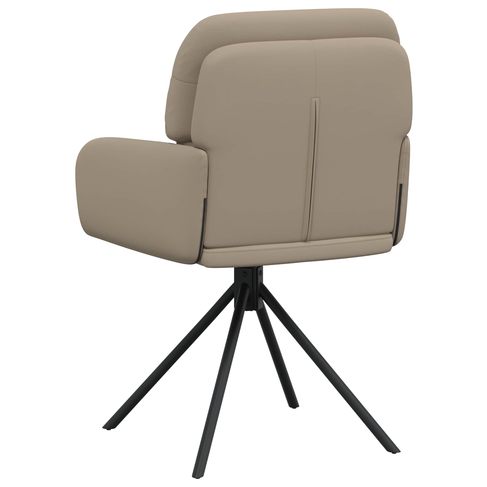 Okretne blagovaonske stolice 4 pcs Umjetna koža Boja cappuccina
