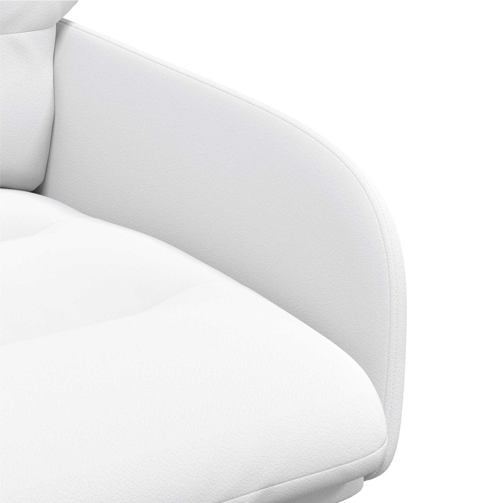 Okretne blagovaonske stolice 4 pcs Umjetna koža Bijela