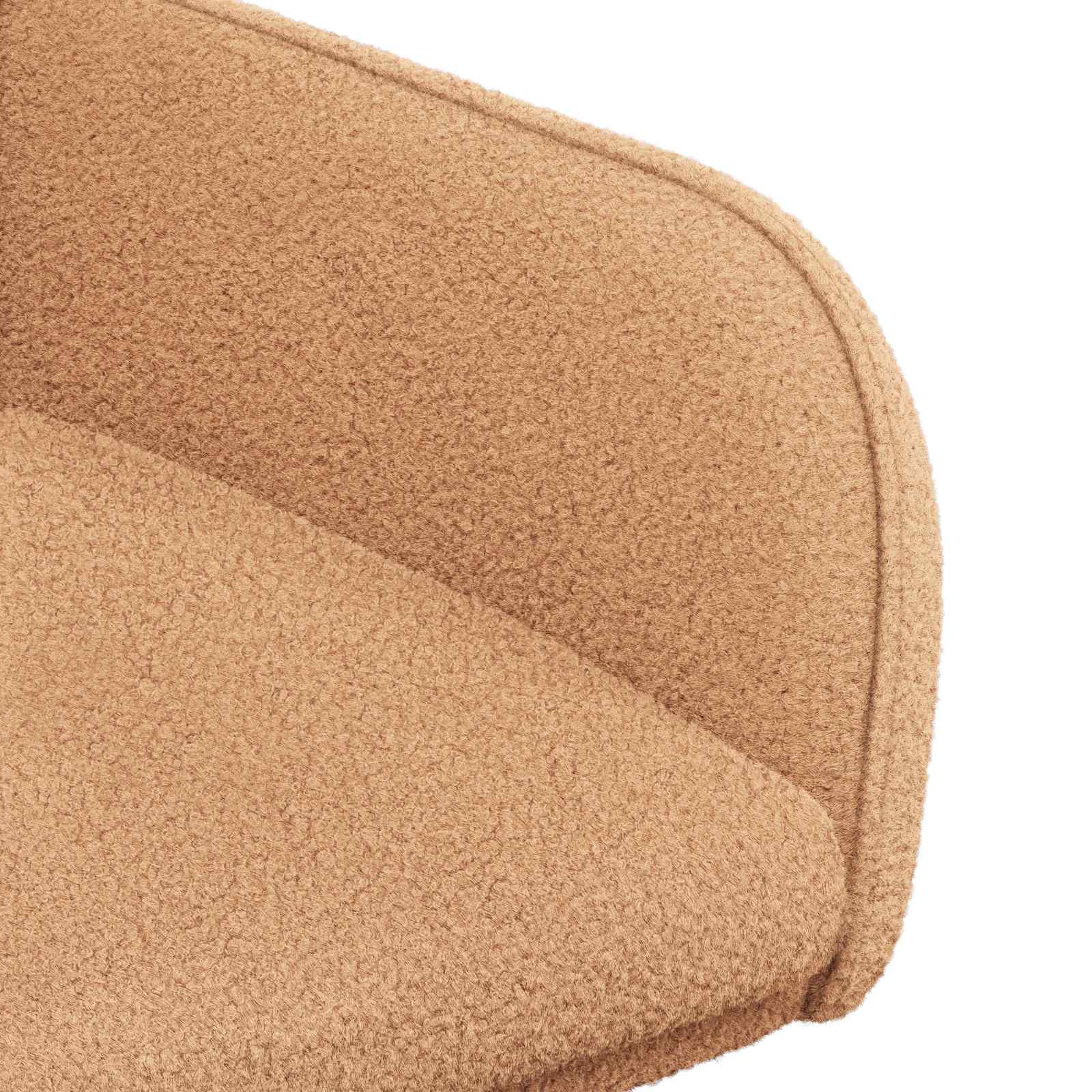 Trpezarijske stolice 4 pcs Bouclé Bež 59 x 57 x 85 cm