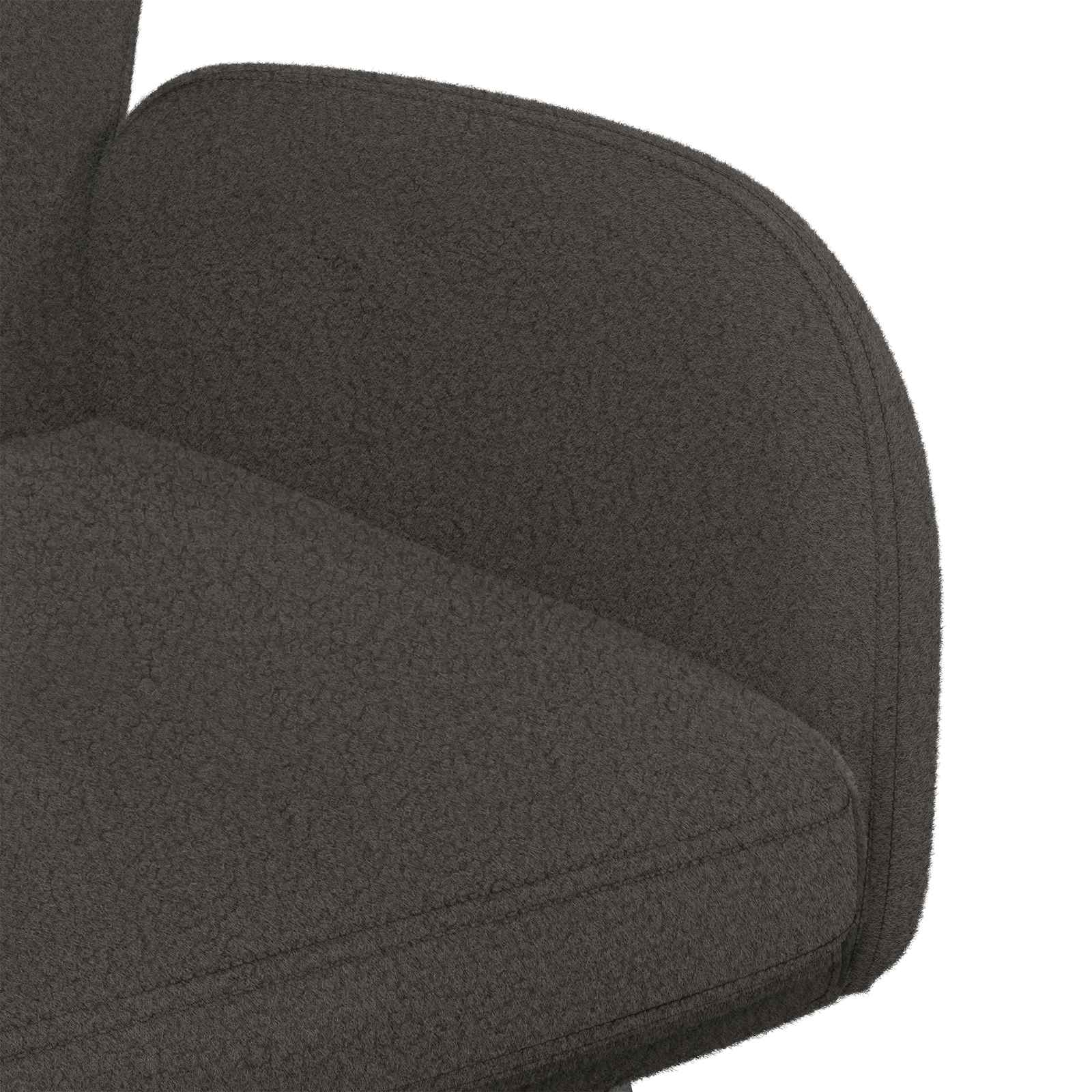 Trpezarijske stolice 6 pcs Bouclé Tamnosiva 59 x 57 x 85 cm