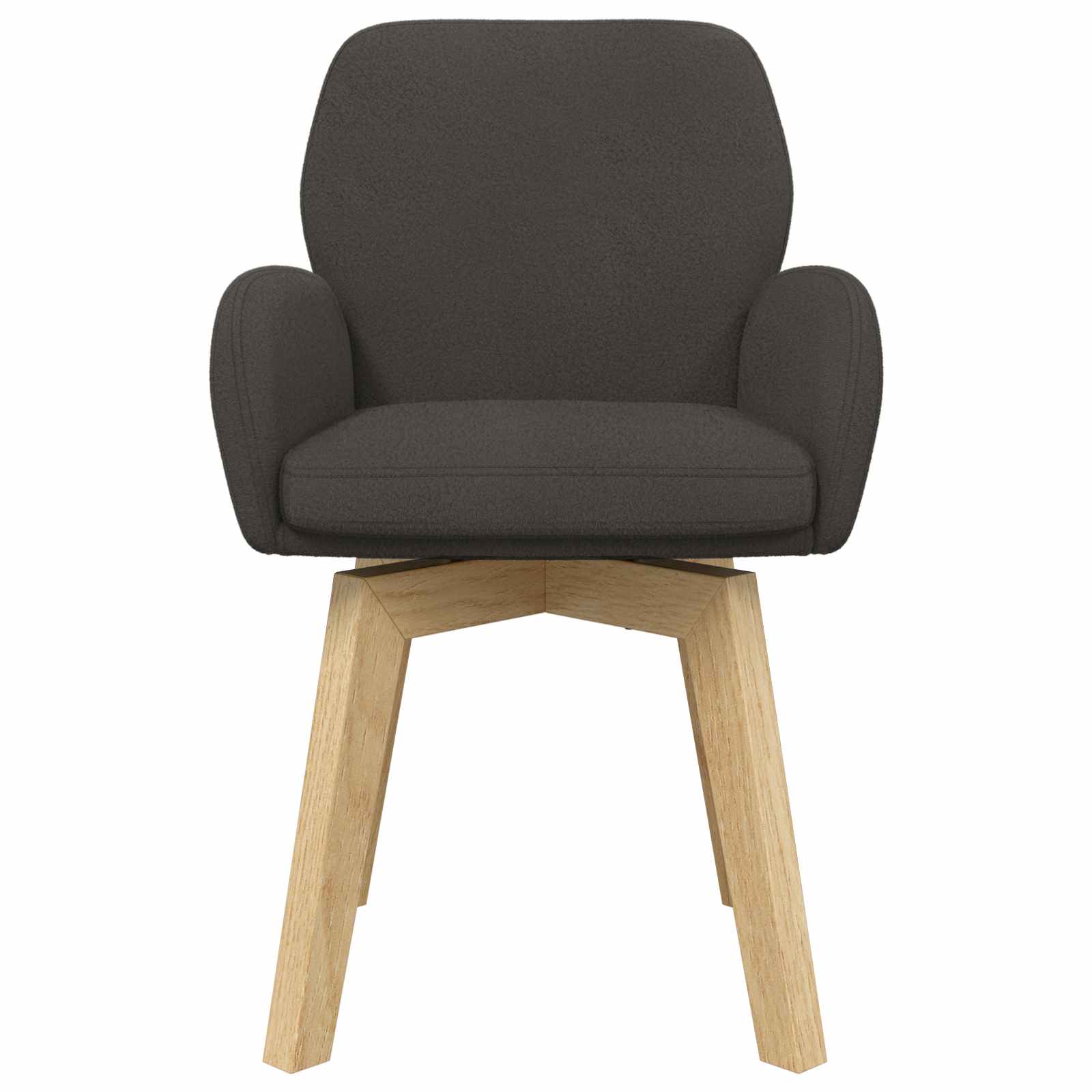Trpezarijske stolice 6 pcs Bouclé Tamnosiva 59 x 57 x 85 cm