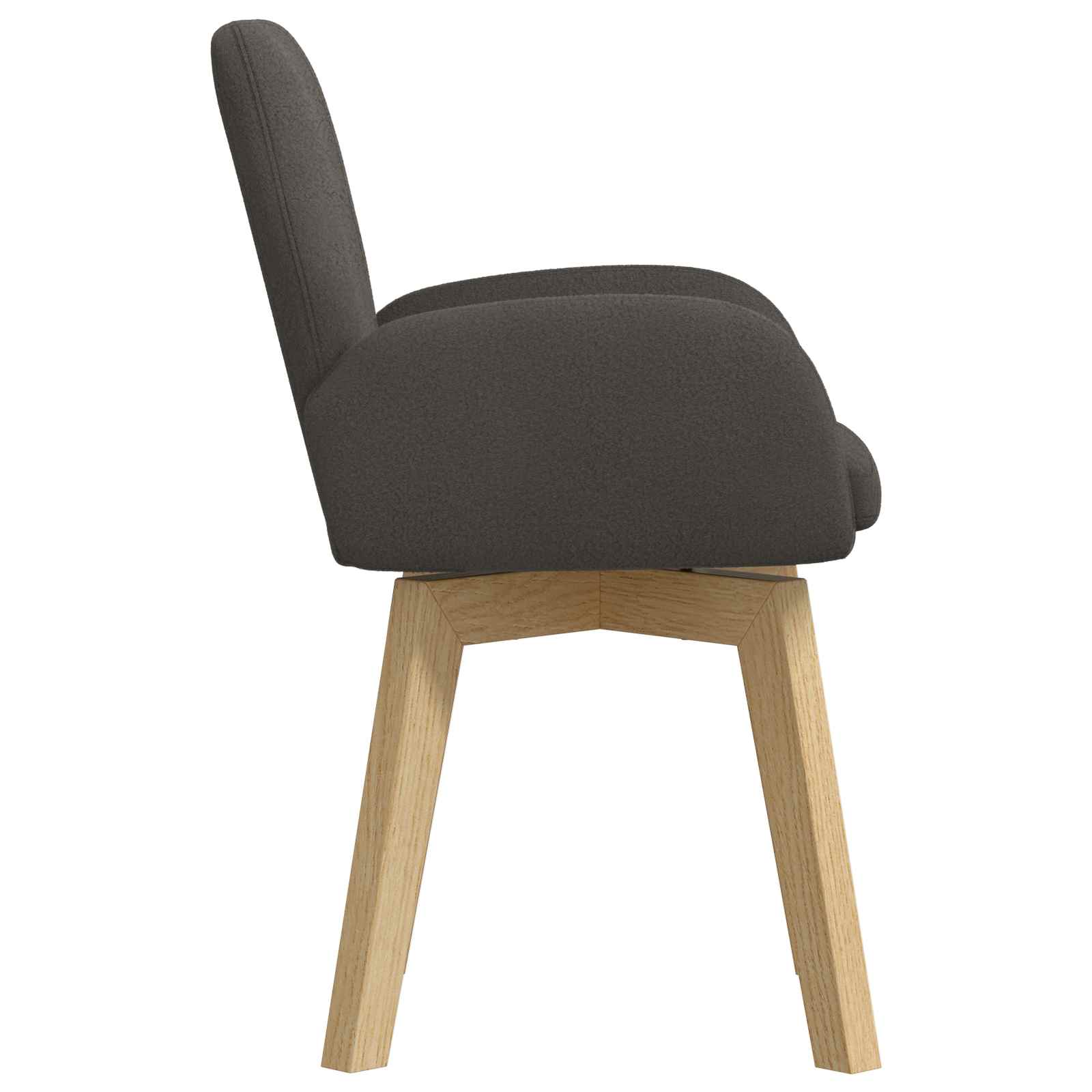 Trpezarijske stolice 6 pcs Bouclé Tamnosiva 59 x 57 x 85 cm