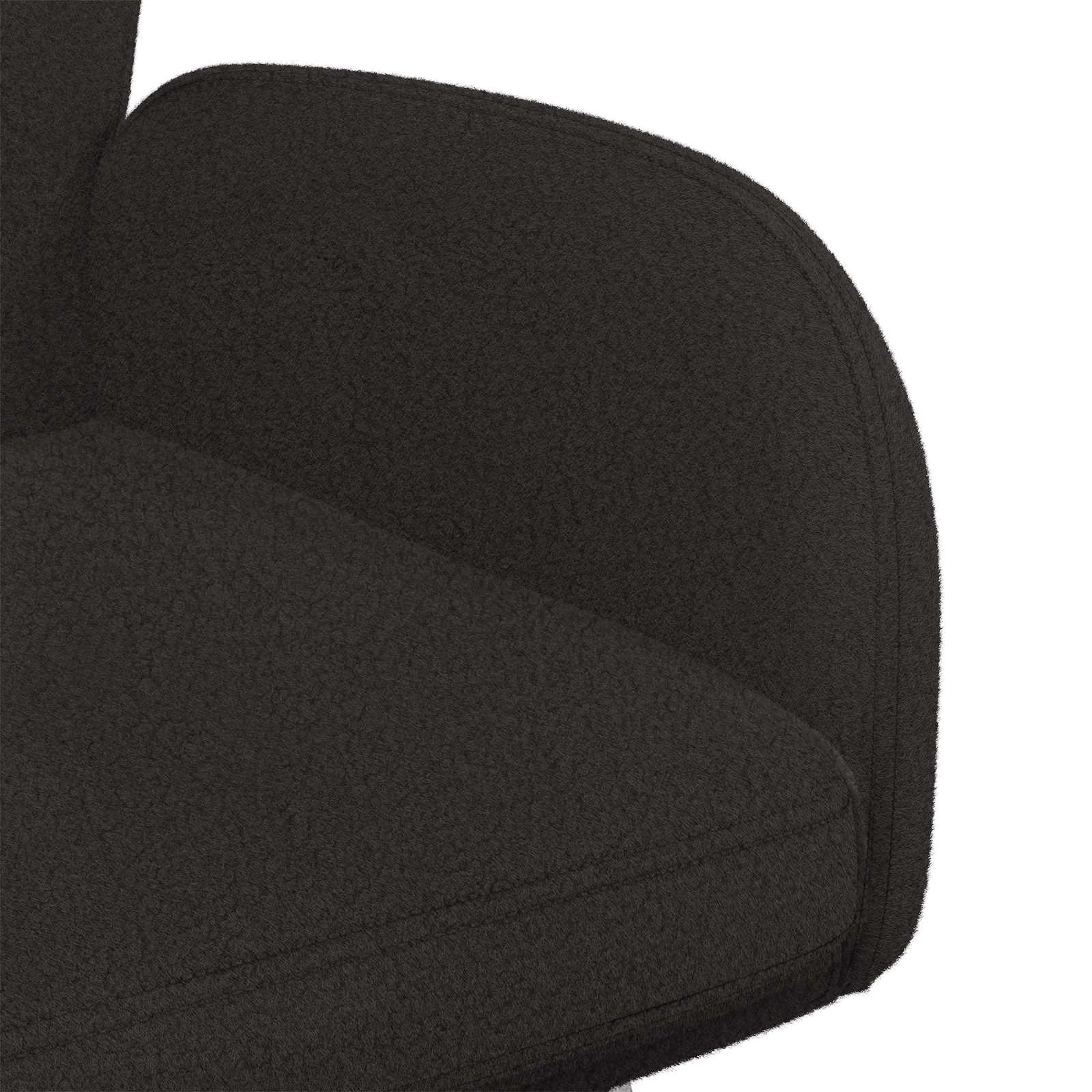 Trpezarijske stolice 6 pcs Bouclé Crna 59 x 57 x 85 cm