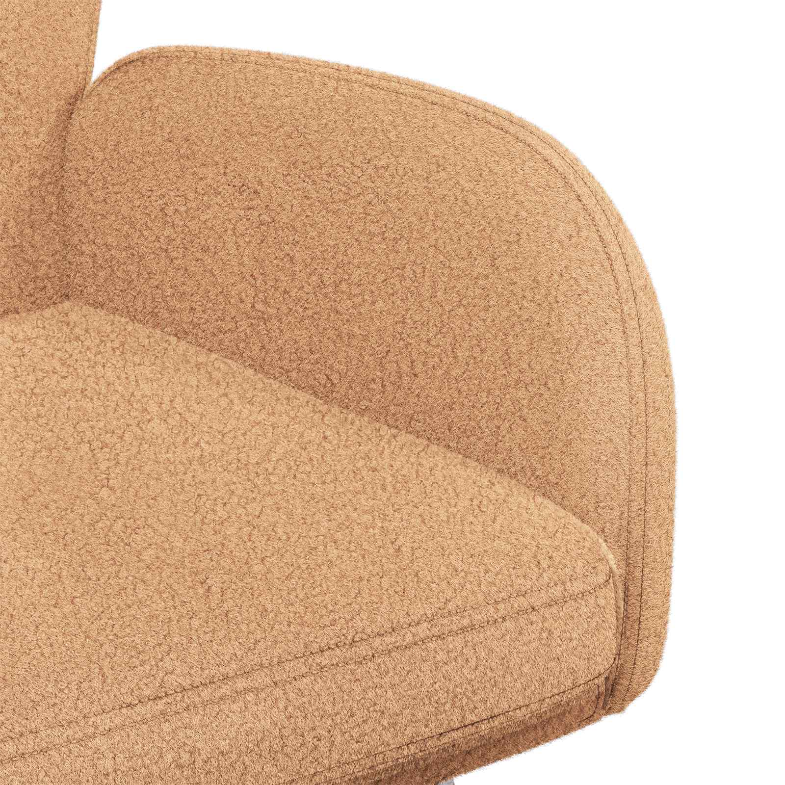 Trpezarijske stolice 6 pcs Bouclé Bež 59 x 57 x 85 cm