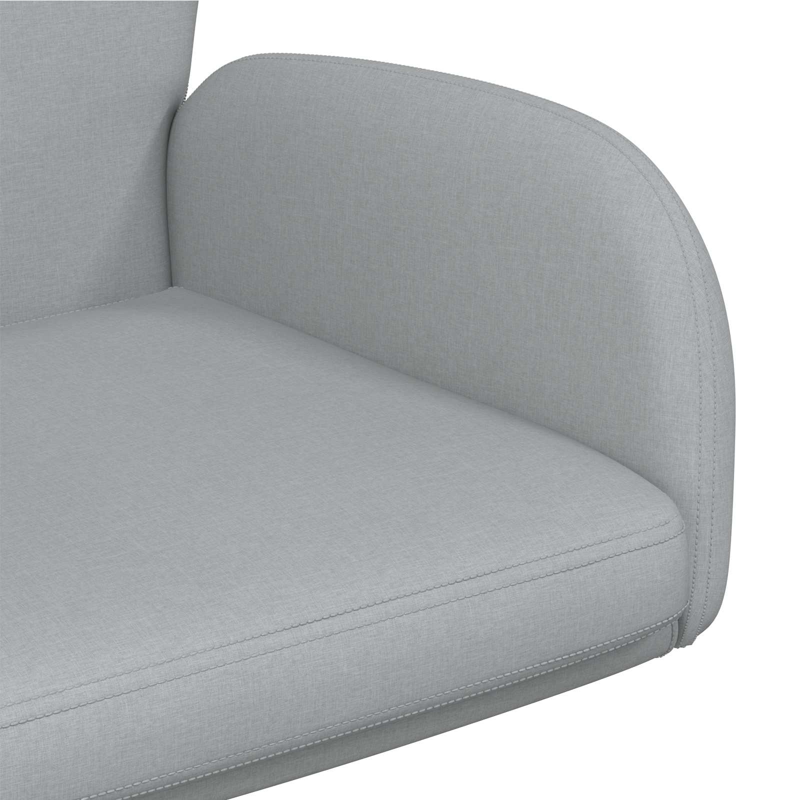 Okretne radne stolice 2 kom. 54 x 58 x 90 cm Svjetlosiva