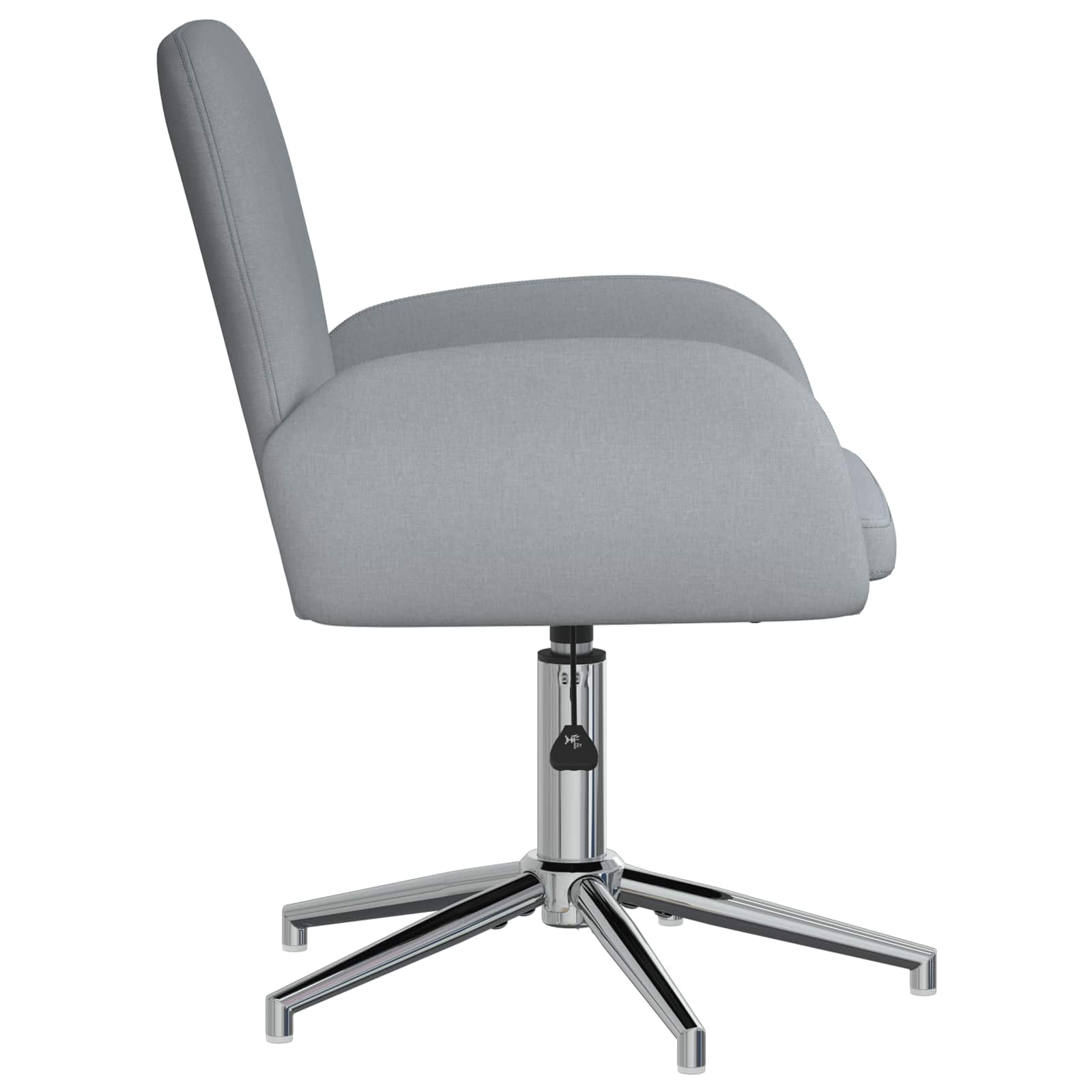 Okretne radne stolice 2 kom. 54 x 58 x 90 cm Svjetlosiva