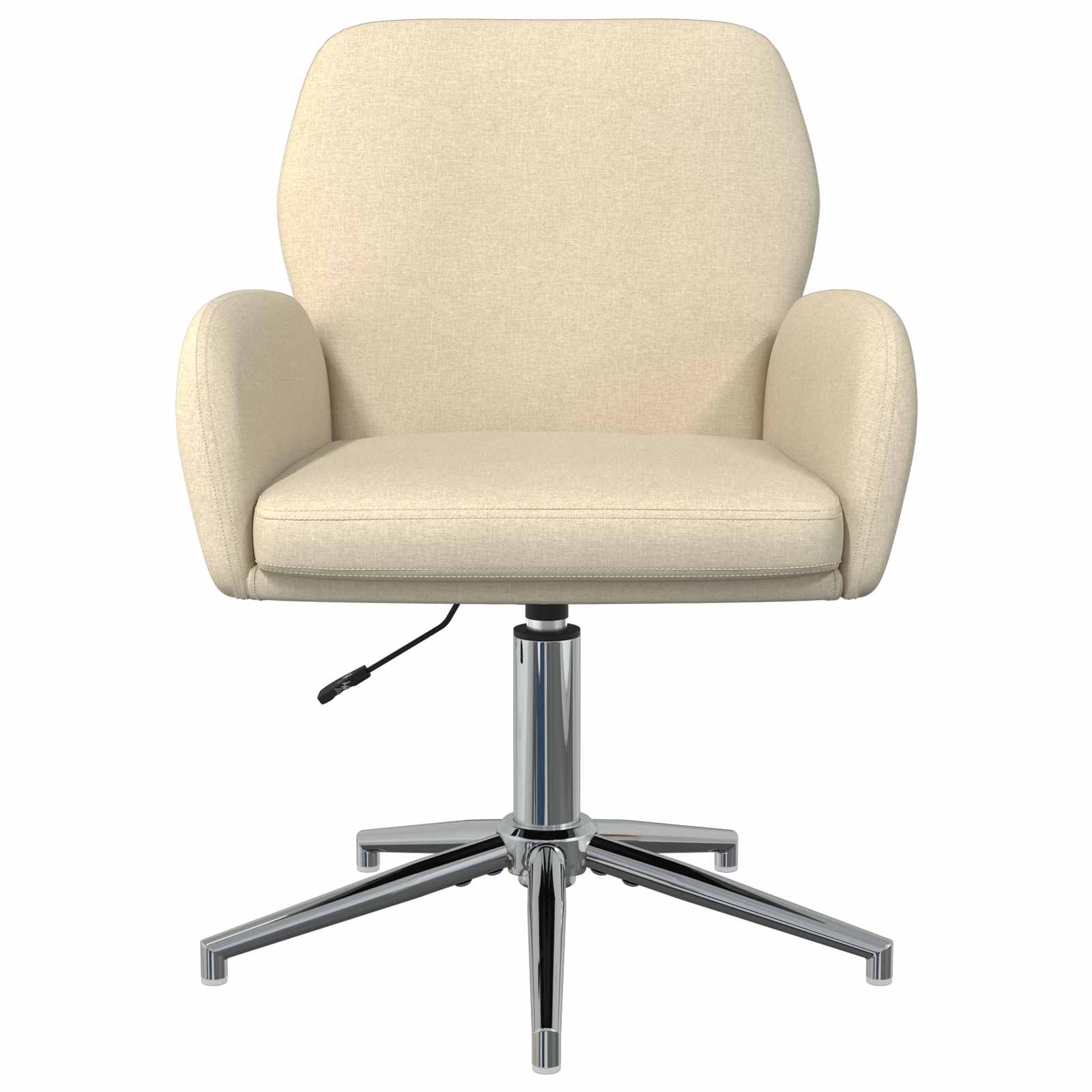 Okretne radne stolice 2 kom. 54 x 58 x 90 cm Krem Tkanina