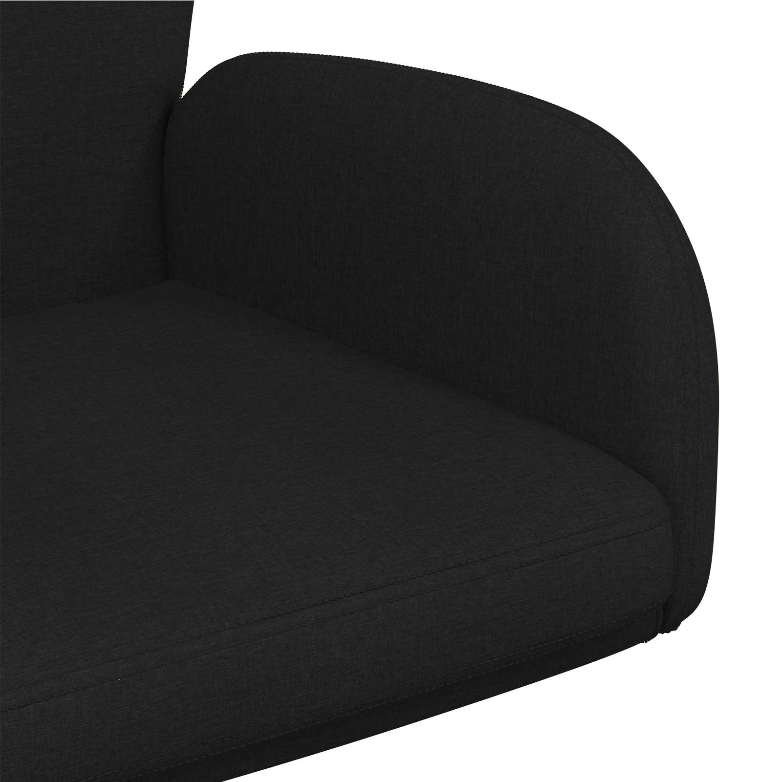 Okretne radne stolice 6 kom. 54 x 58 x 90 cm Crna Tkanina