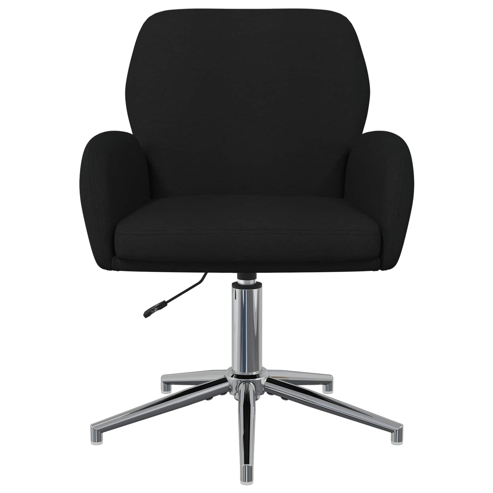 Okretne radne stolice 6 kom. 54 x 58 x 90 cm Crna Tkanina