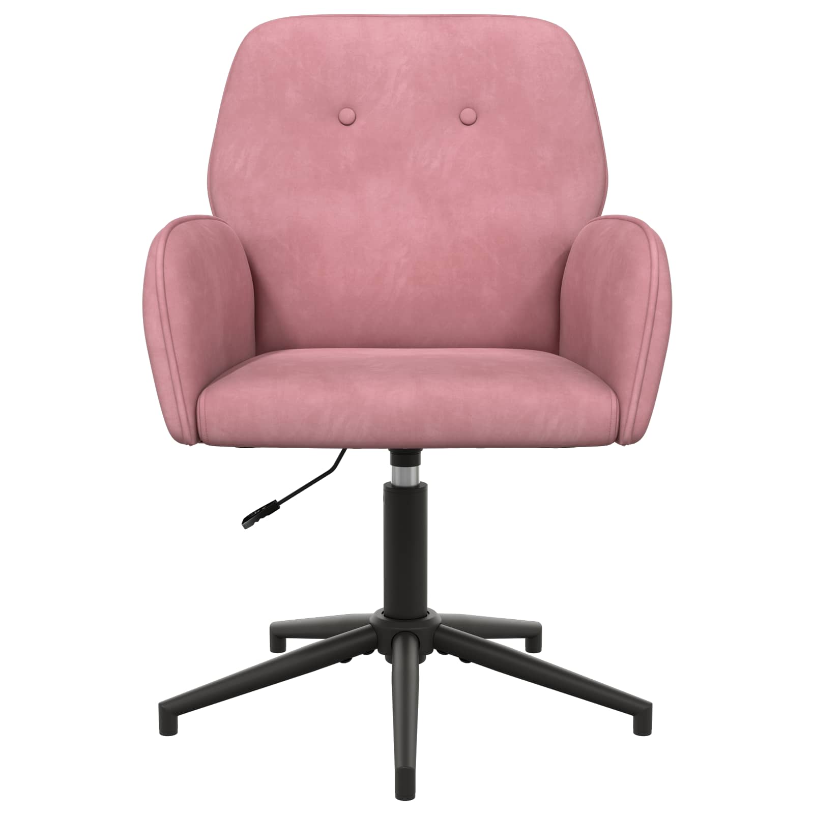 Okretne radne stolice 2 kom. 54 x 55 x 90 cm Ružičasta Baršun