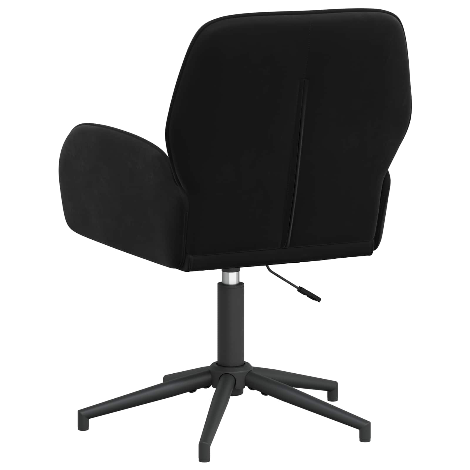 Okretne radne stolice 2 kom. 54 x 55 x 90 cm Crna Baršun