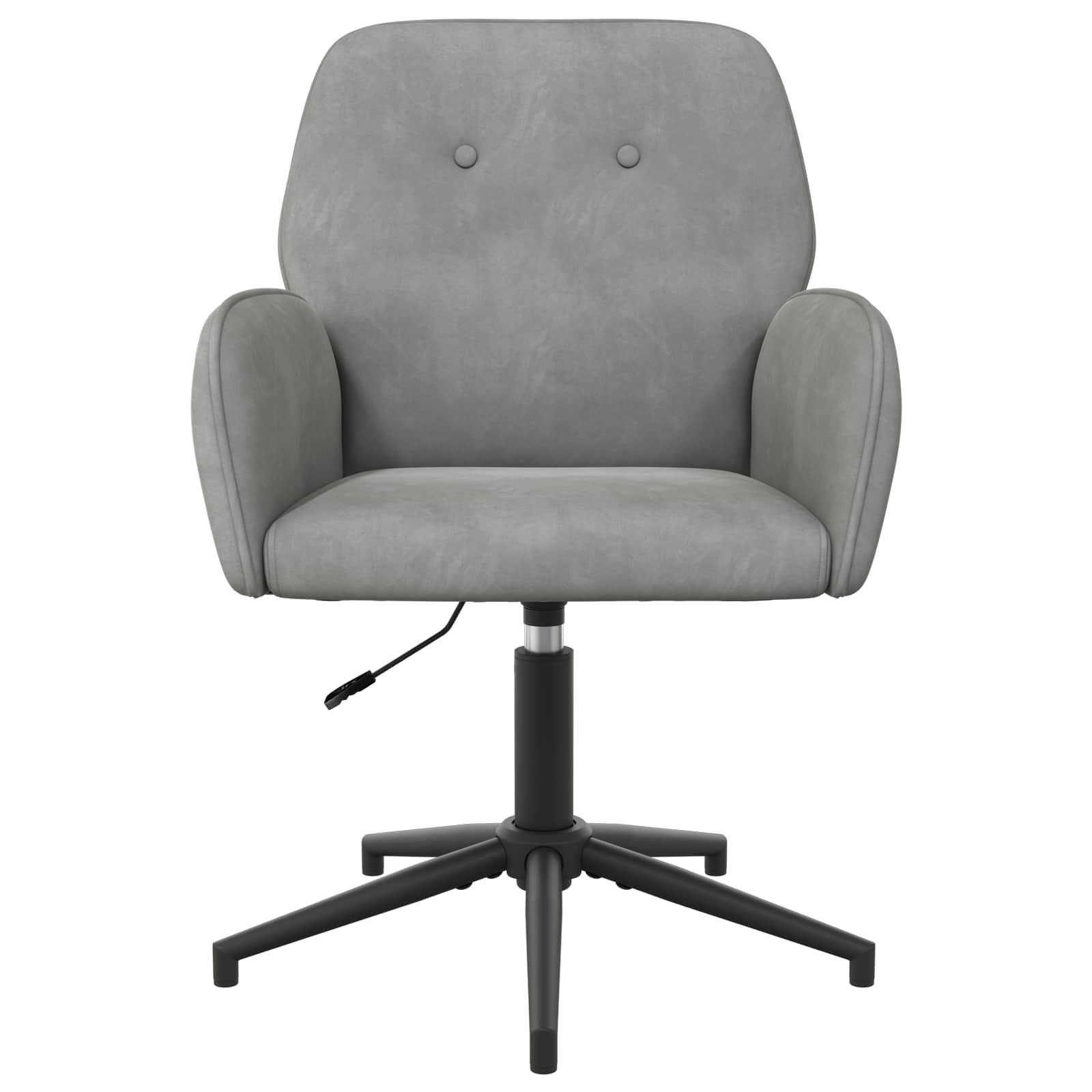 Okretne radne stolice 4 kom. 54 x 55 x 90 cm Svjetlosiva Baršun